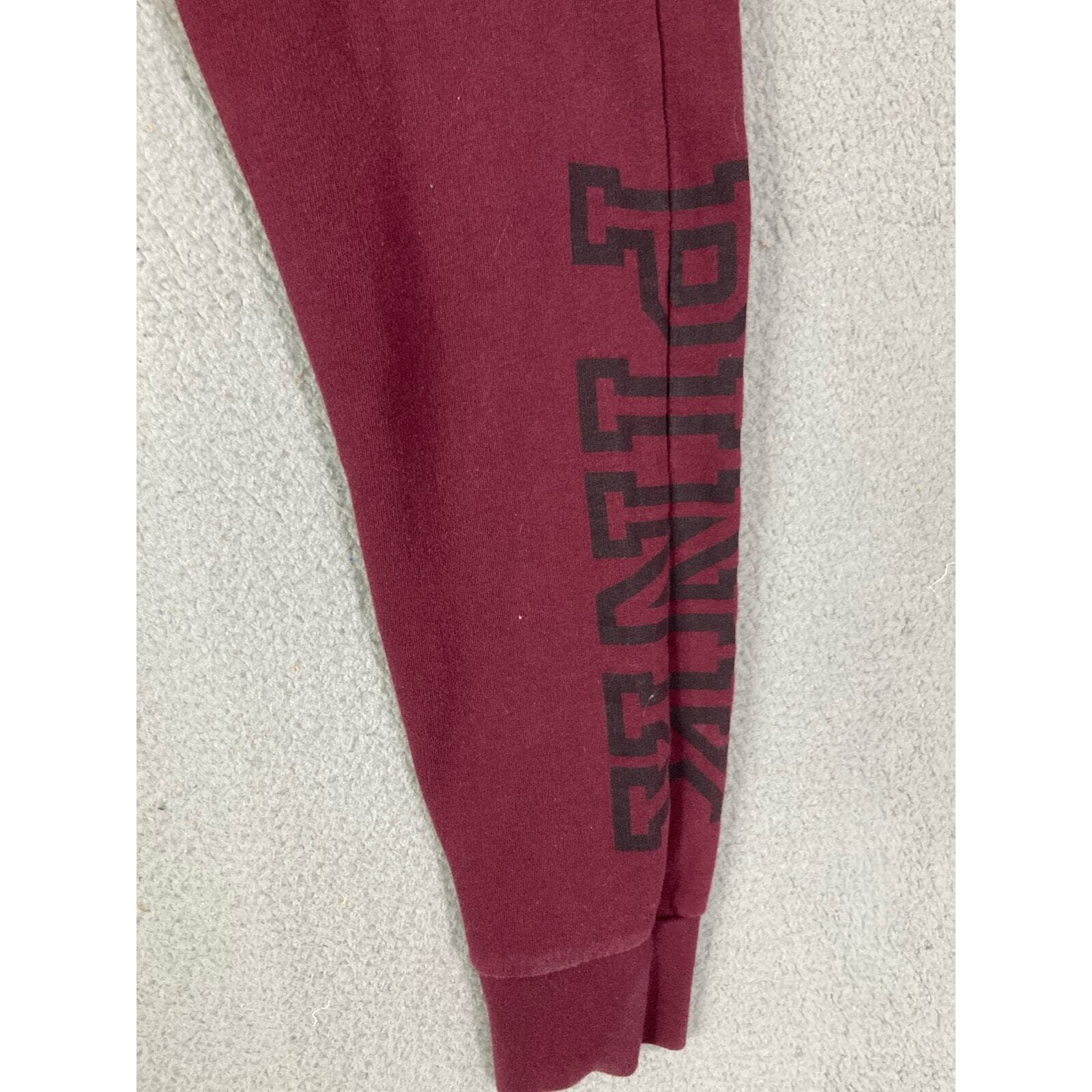 Victorias Secret PINK Everyday Lounge Skinny Jogger Pants Small Burgundy Maroon - Thumbnail 6