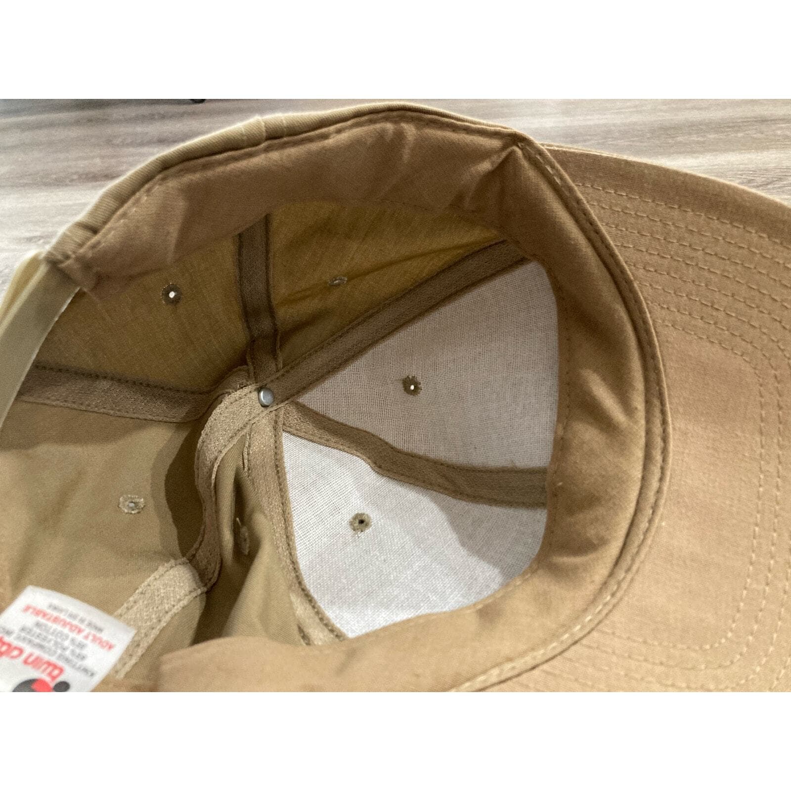Vintage Cleveland Browns Snapback Hat Beige Flat Bill NFL Football Cap One Size - Thumbnail 5