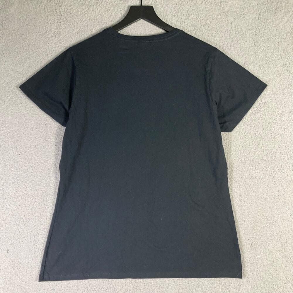 Womens International Flags Heart Graphic T-Shirt Black Cotton XL Short Sleeve - Thumbnail 10