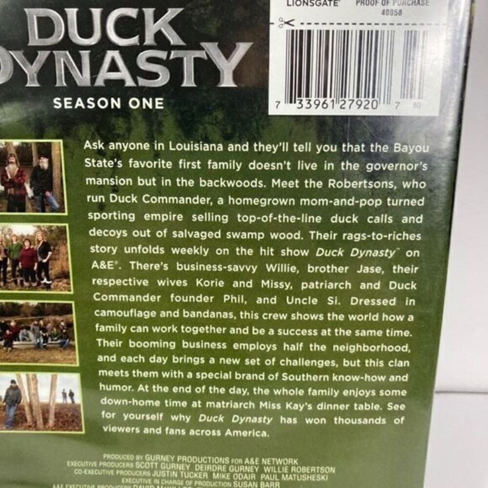 Duck Dynasty Season 1 DVD 3 Disc Set A&E Reality TV Robertson Family - Thumbnail 4