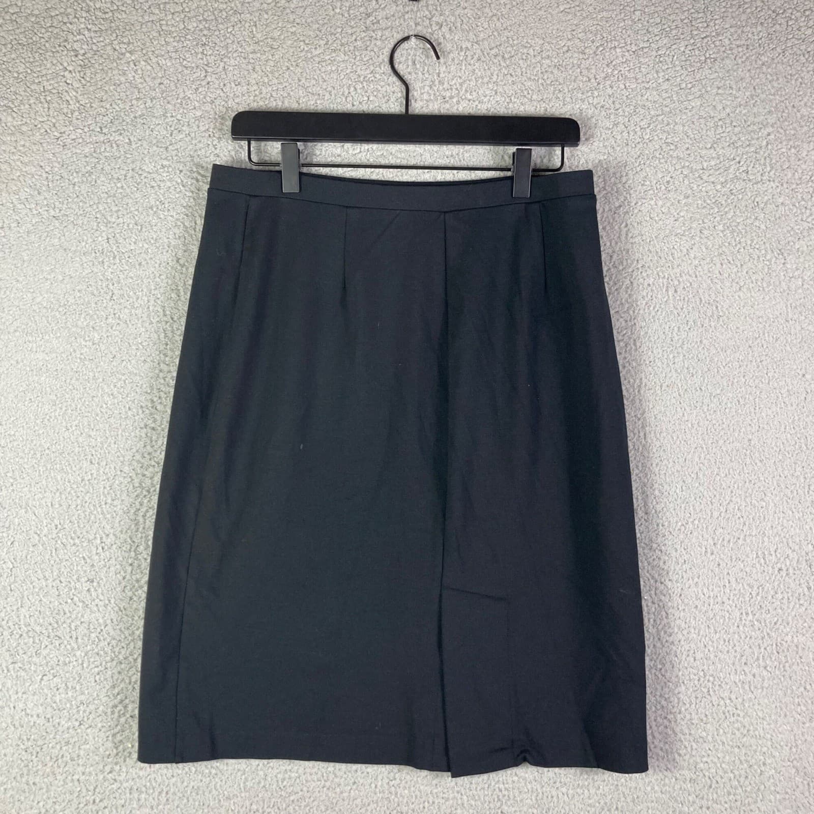 Vintage Draper's & Damon's Black Pencil Skirt Women's M Midi Classic Office - Thumbnail 5