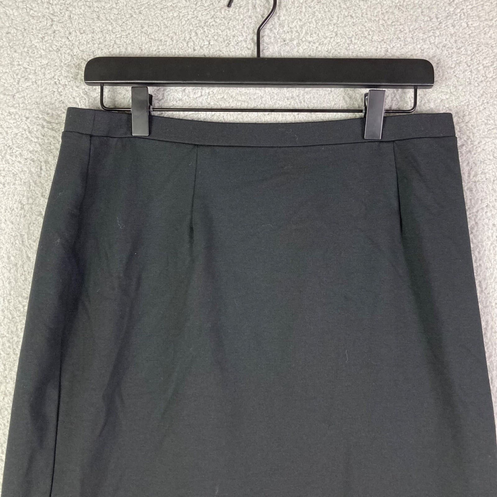 Vintage Draper's & Damon's Black Pencil Skirt Women's M Midi Classic Office - Thumbnail 7