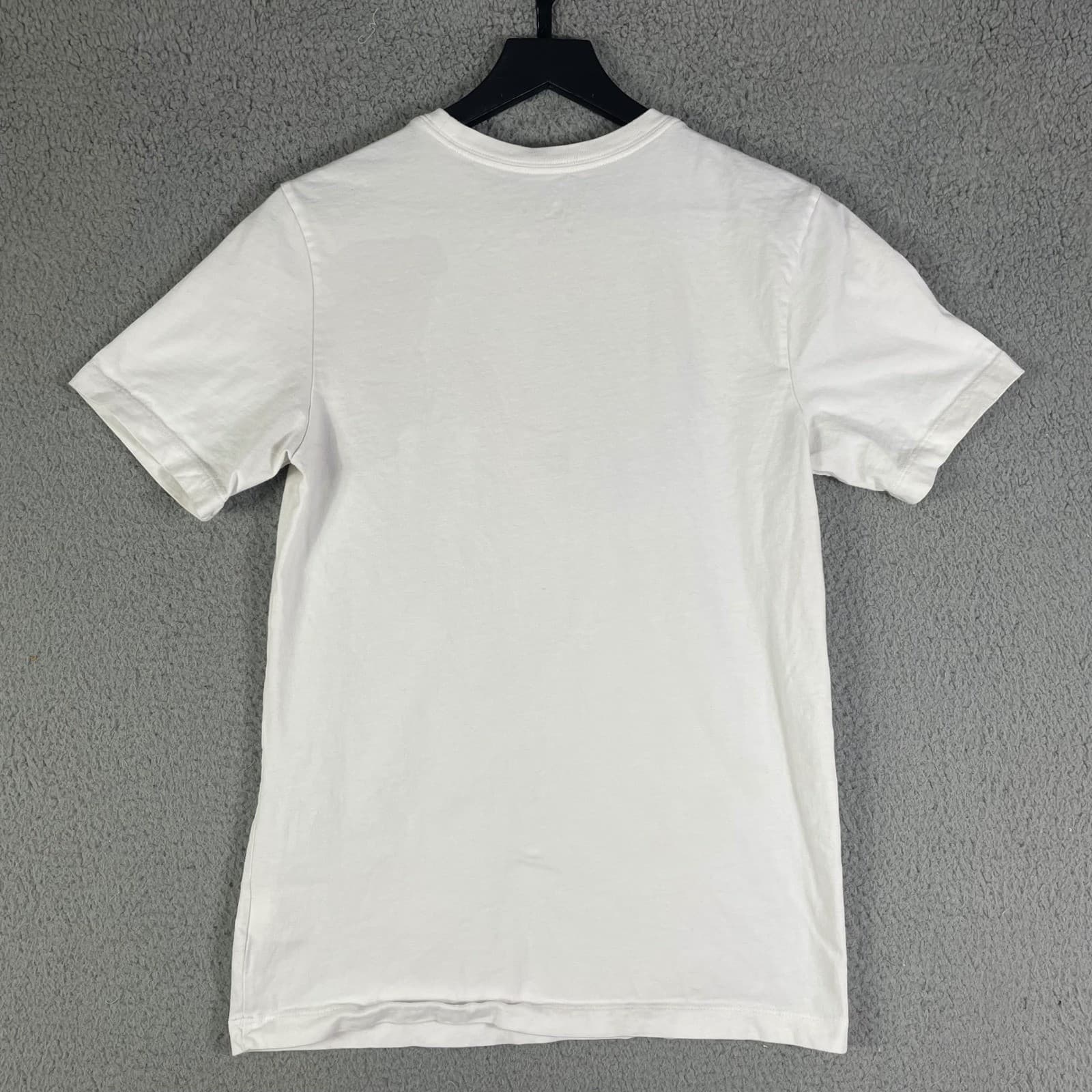 Jordan Jumpman Basketball Graphic T-Shirt Mens Small White Retro Neon Nike Tee - Thumbnail 6