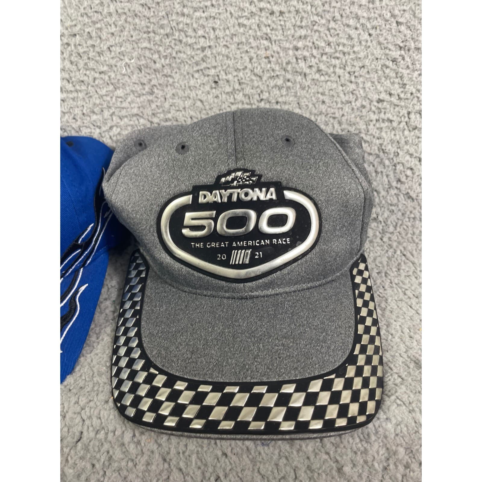 Daytona 500 NASCAR Hat Cap Official Great American Race Adjustable Black Red - Thumbnail 8