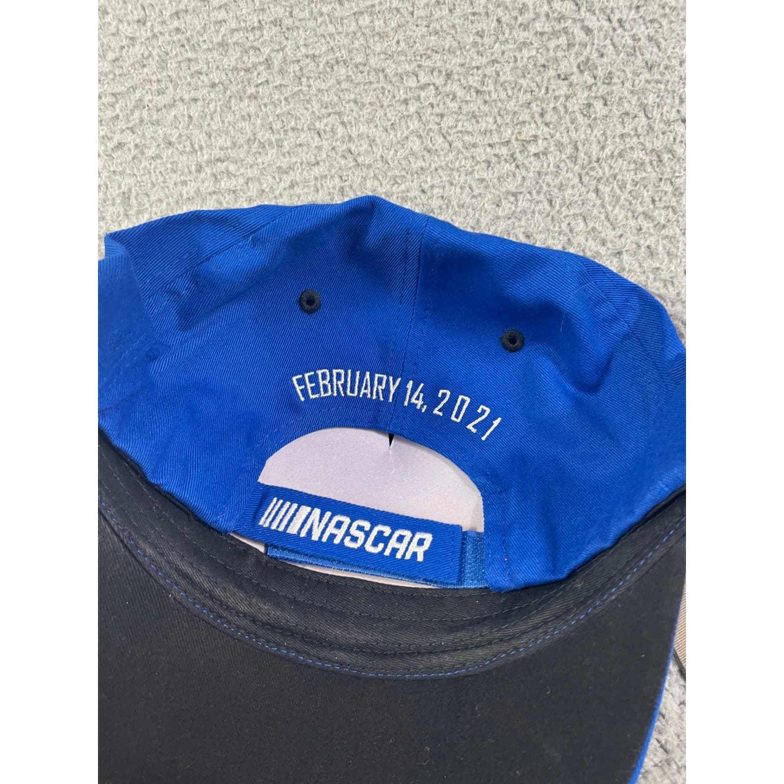 Daytona 500 NASCAR Hat Cap Official Great American Race Adjustable Black Red - Thumbnail 10