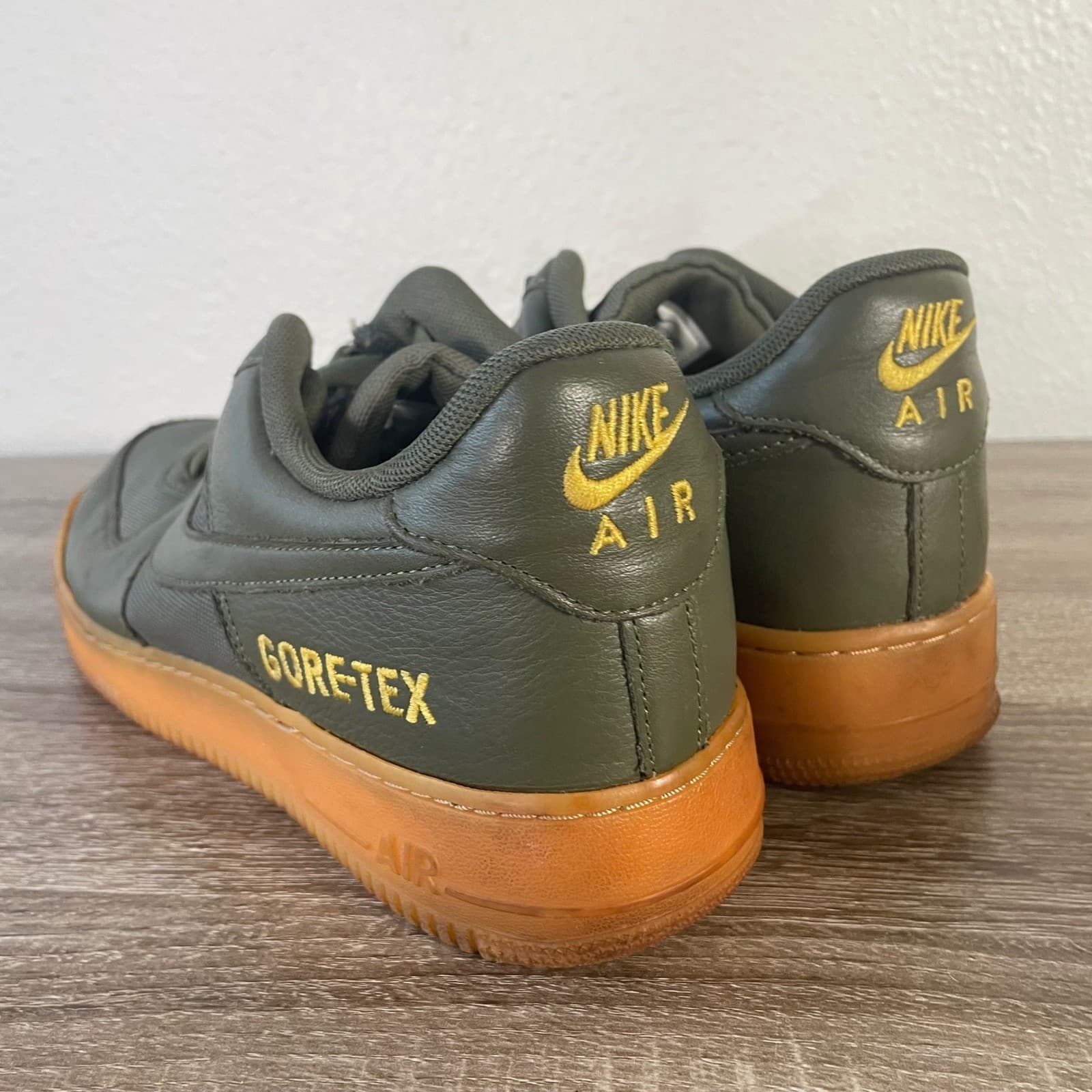 Nike Air Force 1 Low Gore-Tex Mens 11.5 Medium Olive Gum CK2630-200 AF1 - Thumbnail 8
