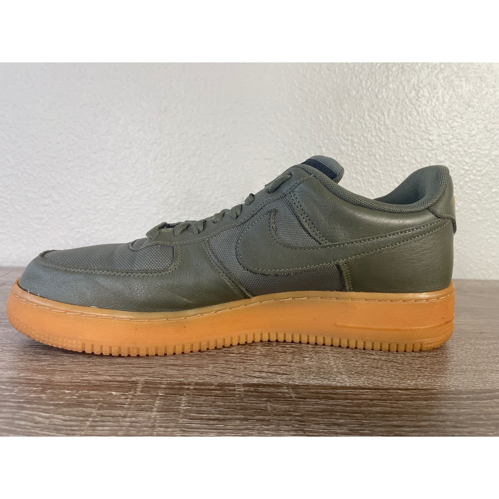 Nike Air Force 1 Low Gore-Tex Mens 11.5 Medium Olive Gum CK2630-200 AF1 - Thumbnail 3