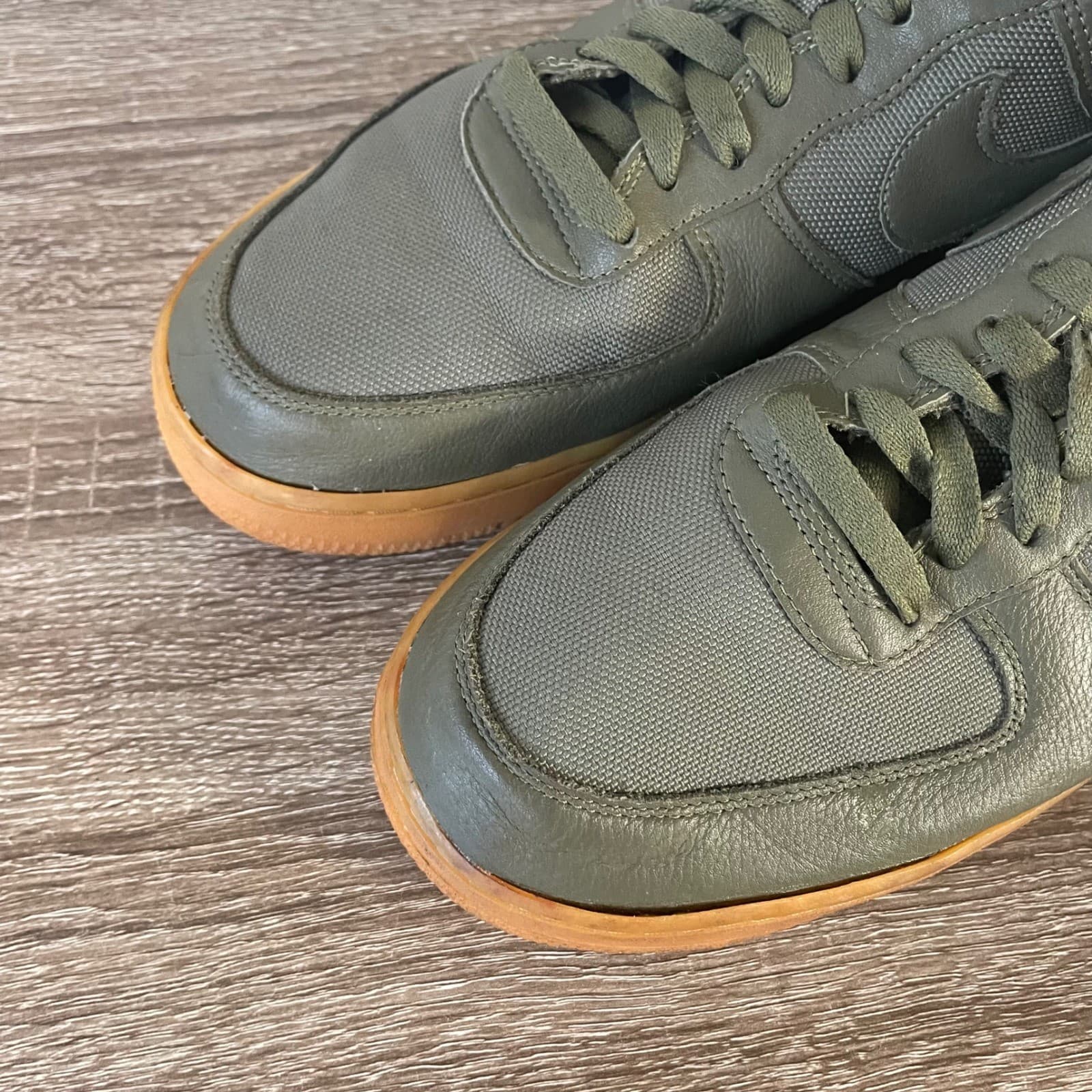 Nike Air Force 1 Low Gore-Tex Mens 11.5 Medium Olive Gum CK2630-200 AF1 - Thumbnail 6