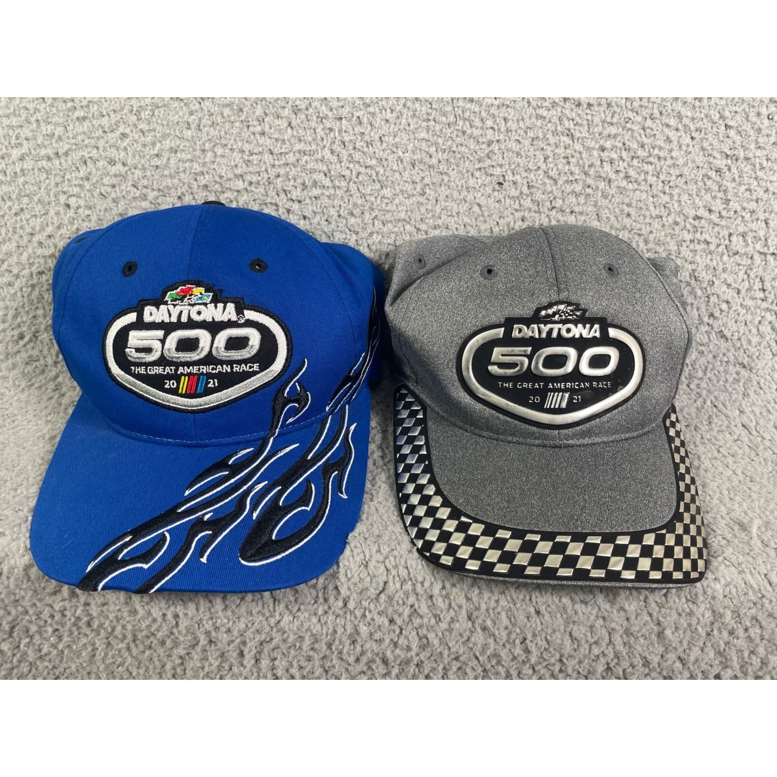 Daytona 500 NASCAR Hat Cap Official Great American Race Adjustable Black Red - Thumbnail 5