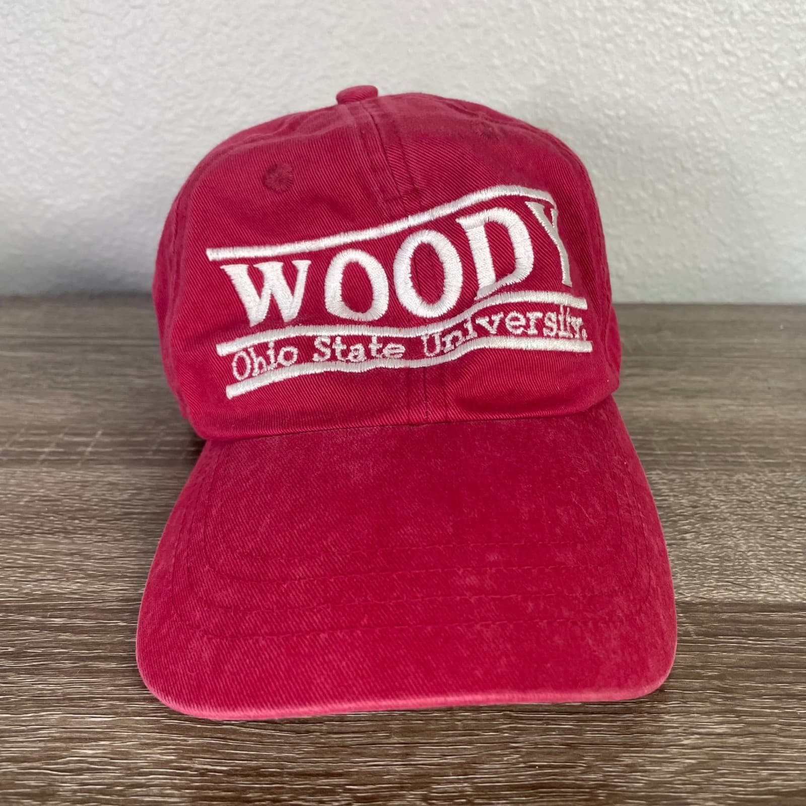 Vintage Ohio State University Woody Hayes Hat The Game Russell Athletic Red Cap - Thumbnail 4