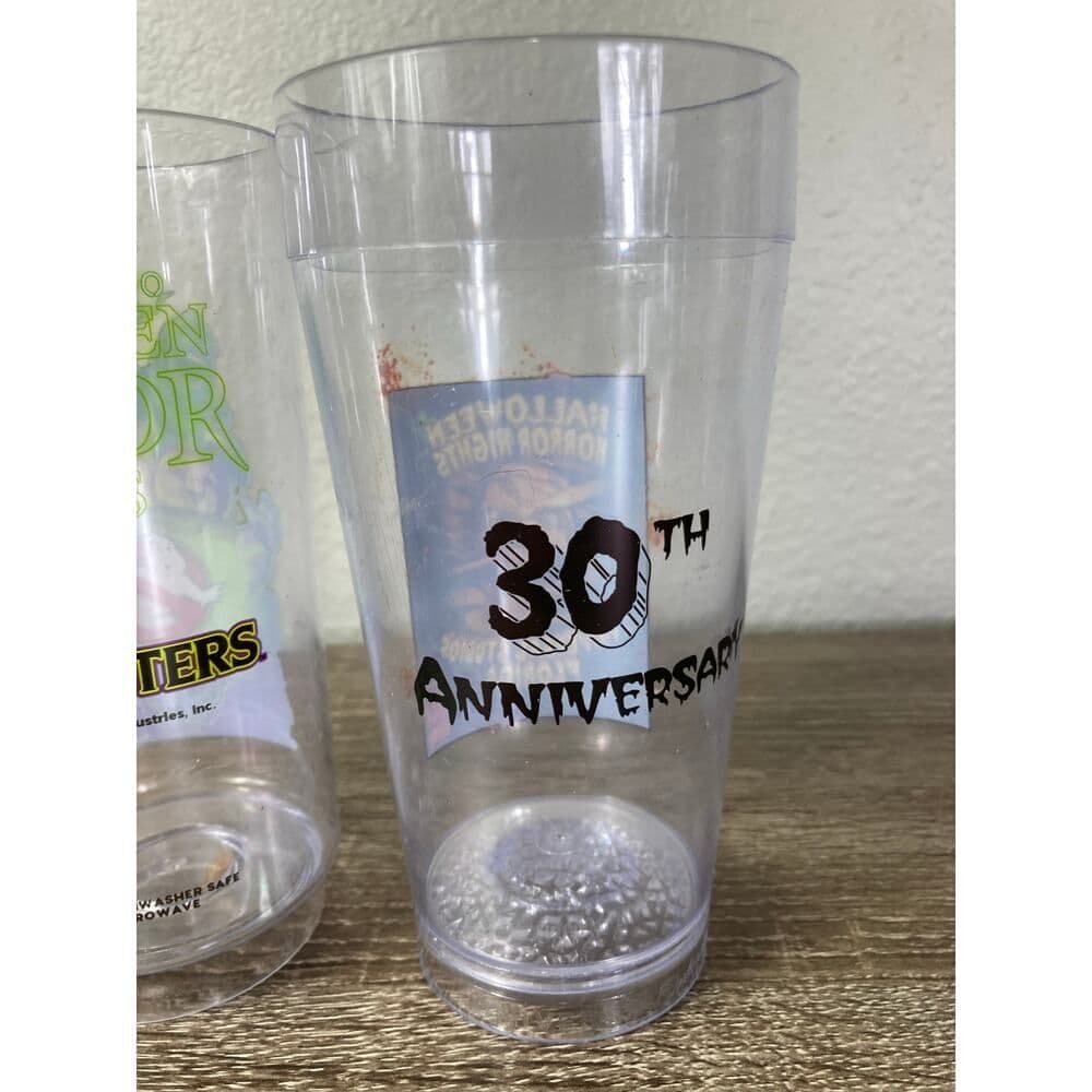 Universal Studios Halloween Horror Nights Ghostbusters Plastic Tumbler Cups Lot - Thumbnail 7
