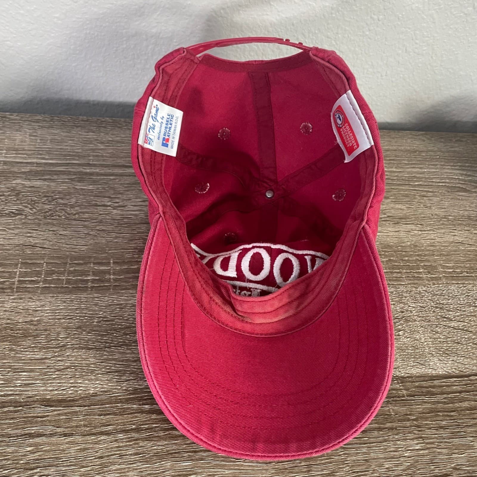 Vintage Ohio State University Woody Hayes Hat The Game Russell Athletic Red Cap - Thumbnail 9