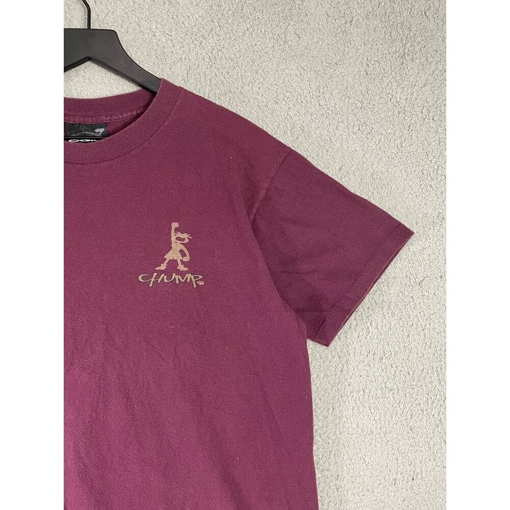 Vintage 90s Champ Brand Graphic T Shirt Mens Large Maroon USA Made Im Gonna Win - Thumbnail 3