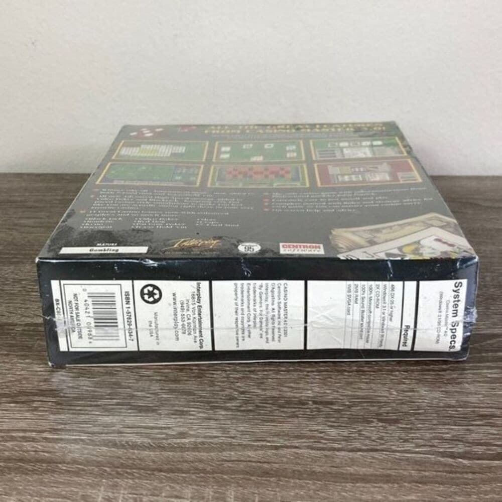 Casino Master 4.0 PC Game Edition Shuffle Deal CD-Rom Centron Software New NIB - Thumbnail 10