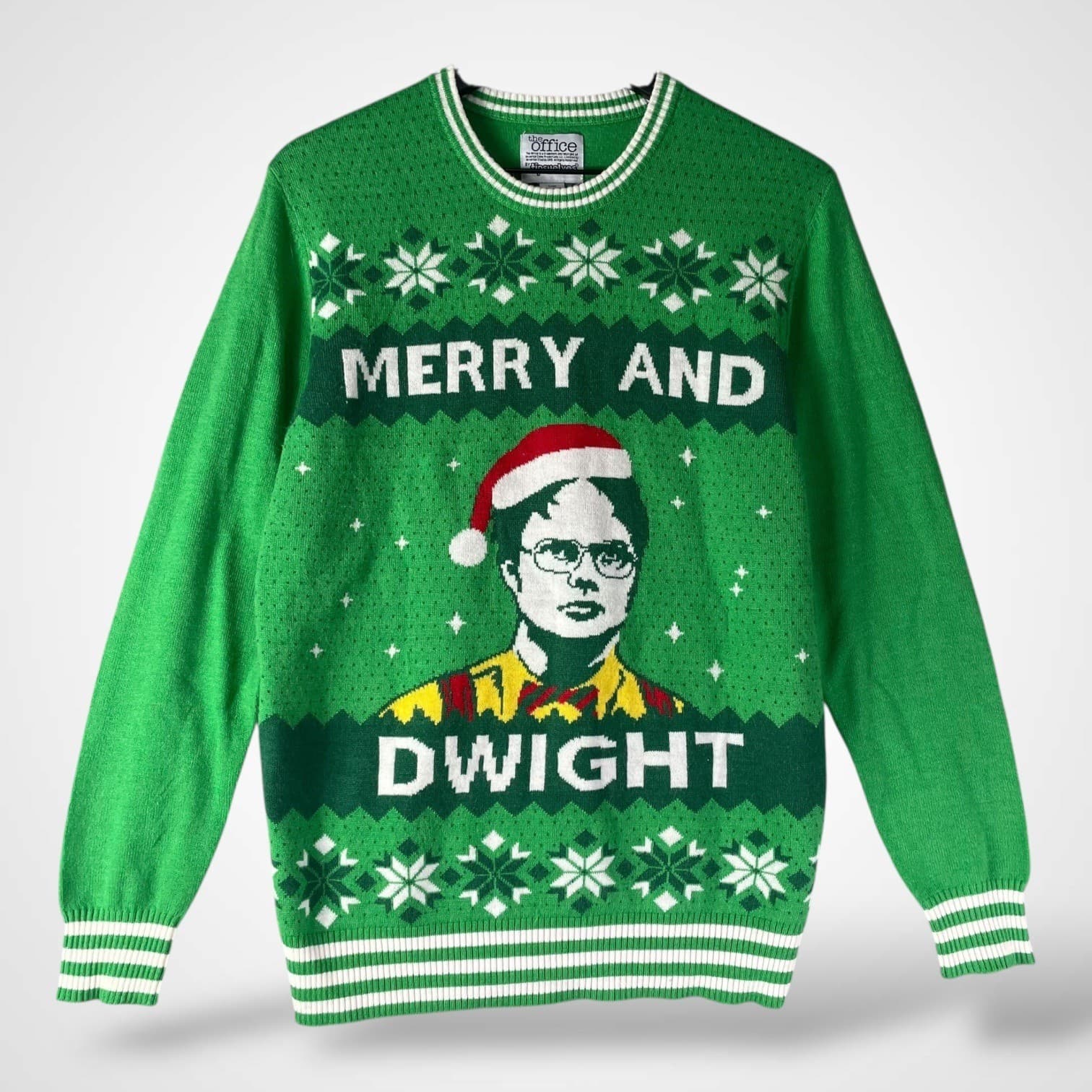 Tipsy Elves The Office Dwight Schrute Ugly Christmas Sweater Small Holiday Knit