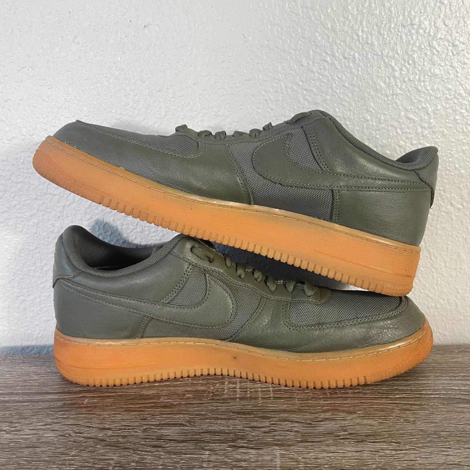 Nike Air Force 1 Low Gore-Tex Mens 11.5 Medium Olive Gum CK2630-200 AF1 - Thumbnail 11
