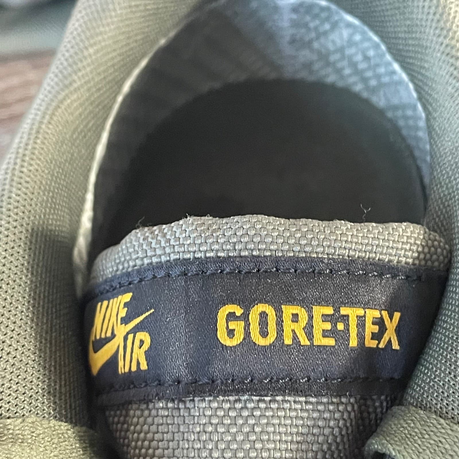 Nike Air Force 1 Low Gore-Tex Mens 11.5 Medium Olive Gum CK2630-200 AF1 - Thumbnail 15