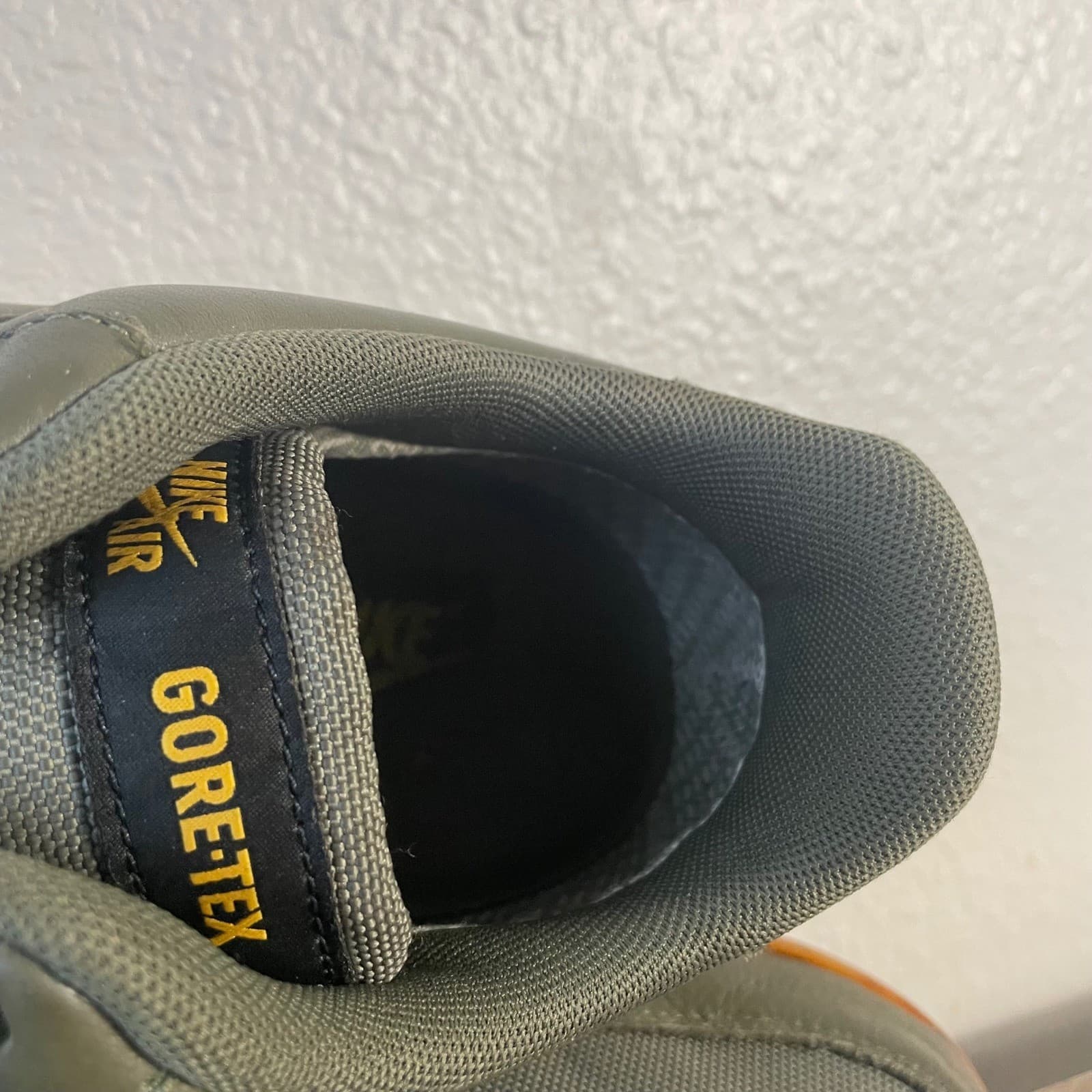 Nike Air Force 1 Low Gore-Tex Mens 11.5 Medium Olive Gum CK2630-200 AF1 - Thumbnail 14