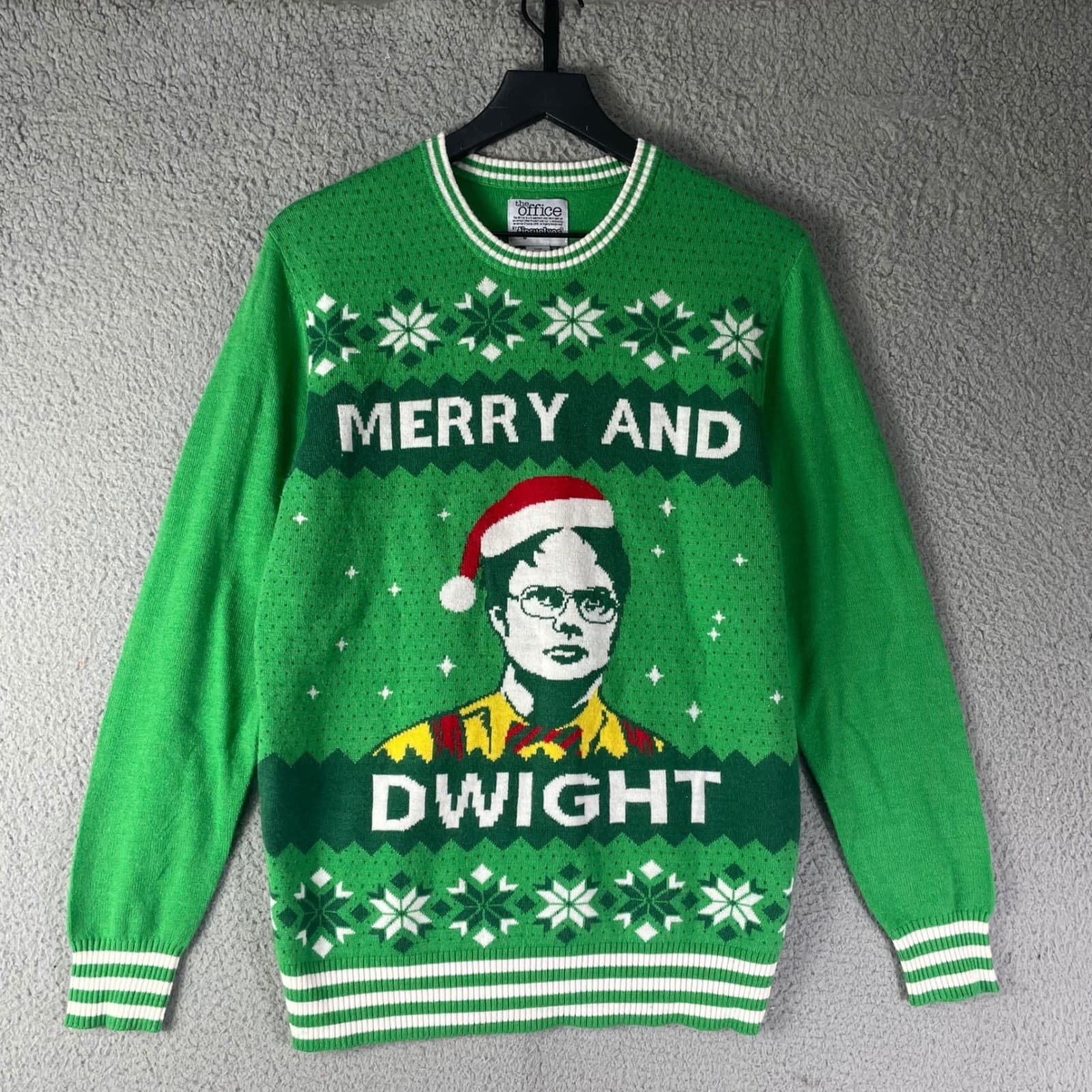Tipsy Elves The Office Dwight Schrute Ugly Christmas Sweater Small Holiday Knit - Thumbnail 5