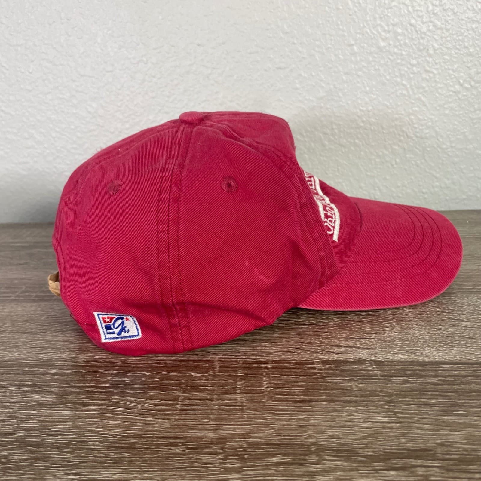 Vintage Ohio State University Woody Hayes Hat The Game Russell Athletic Red Cap - Thumbnail 8