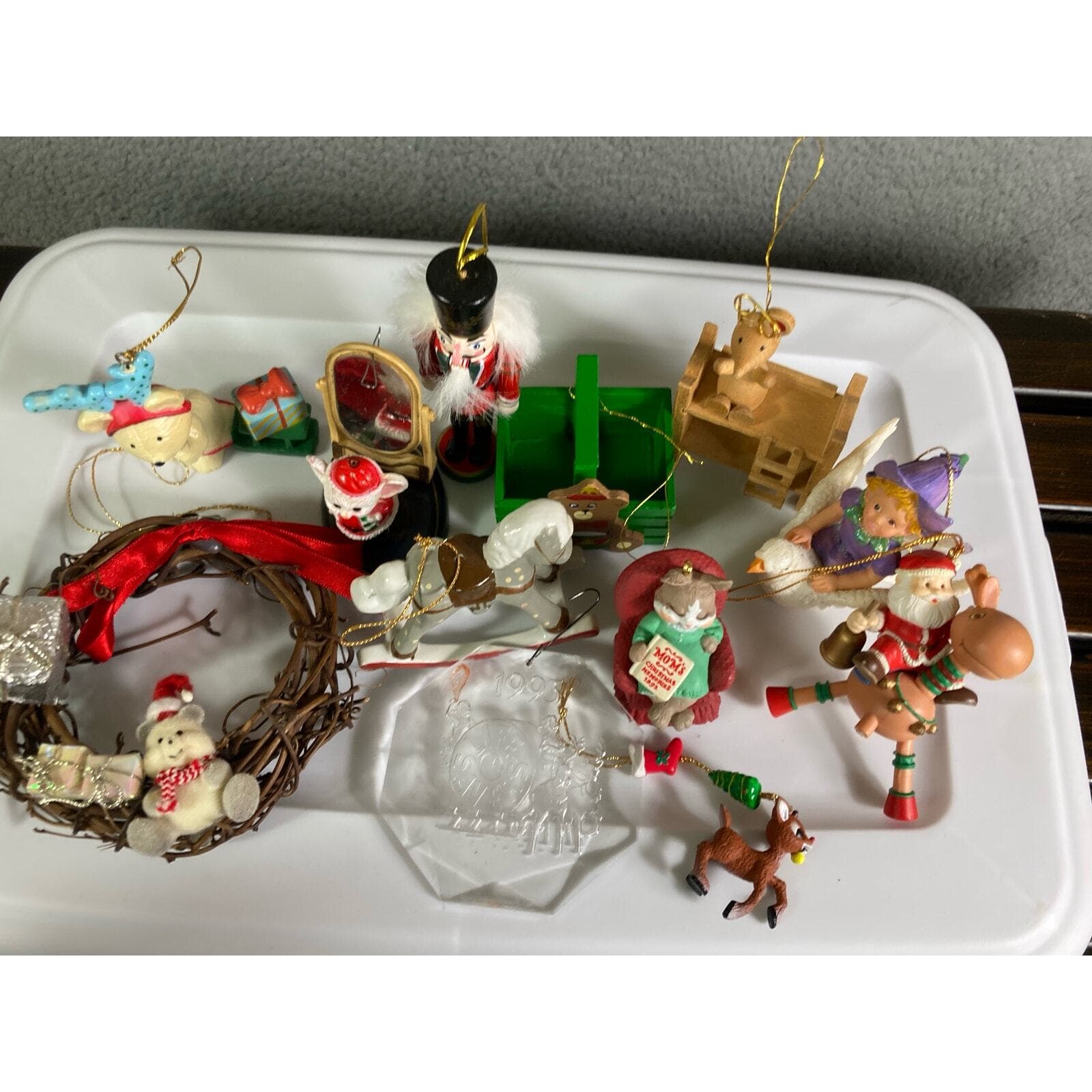 Vintage Christmas Ornaments Set of 2 Holiday Tree Decor Collectible Home Gift - Thumbnail 4