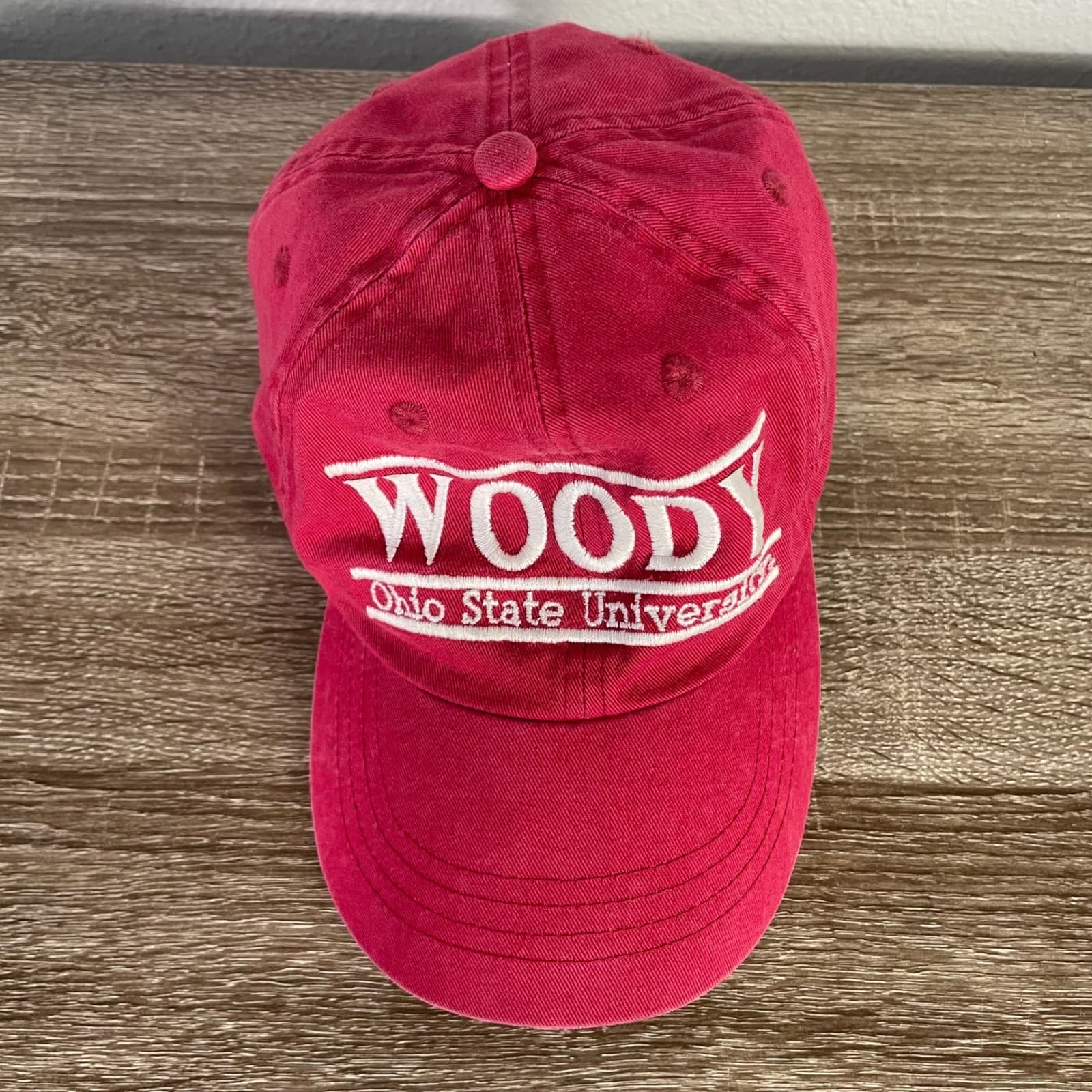Vintage Ohio State University Woody Hayes Hat The Game Russell Athletic Red Cap - Thumbnail 5
