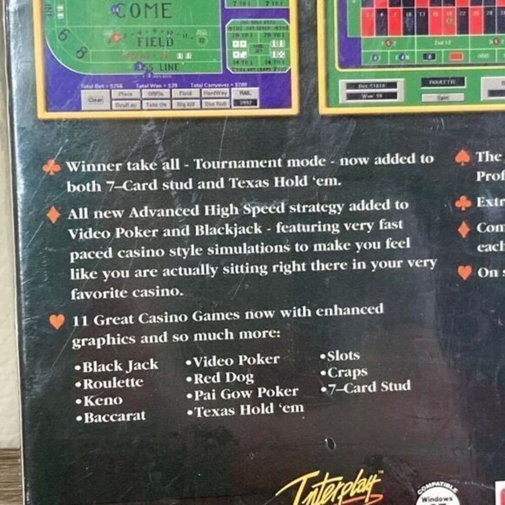 Casino Master 4.0 PC Game Edition Shuffle Deal CD-Rom Centron Software New NIB - Thumbnail 8