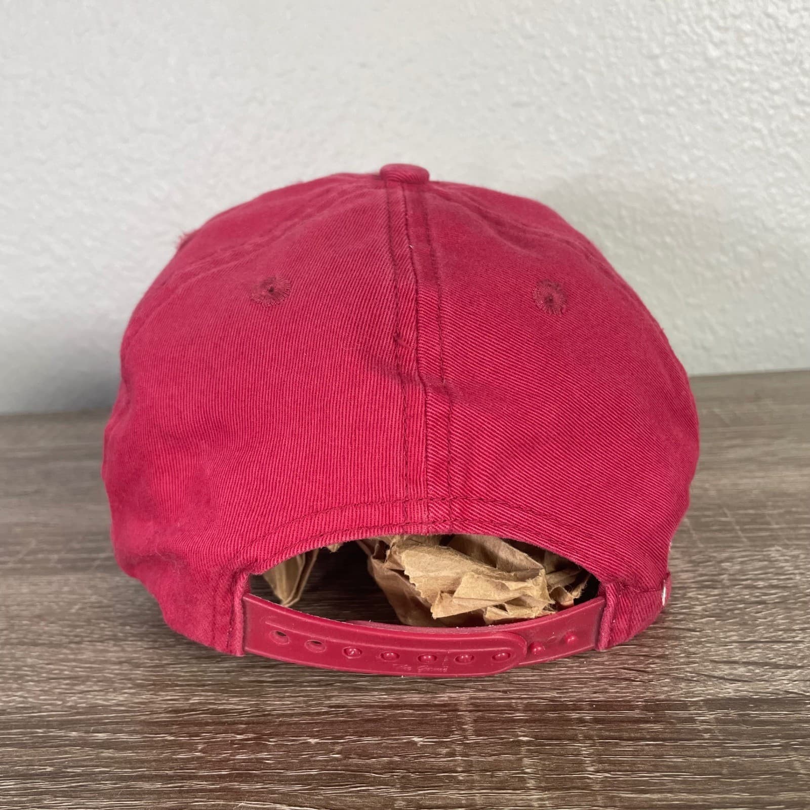 Vintage Ohio State University Woody Hayes Hat The Game Russell Athletic Red Cap - Thumbnail 7