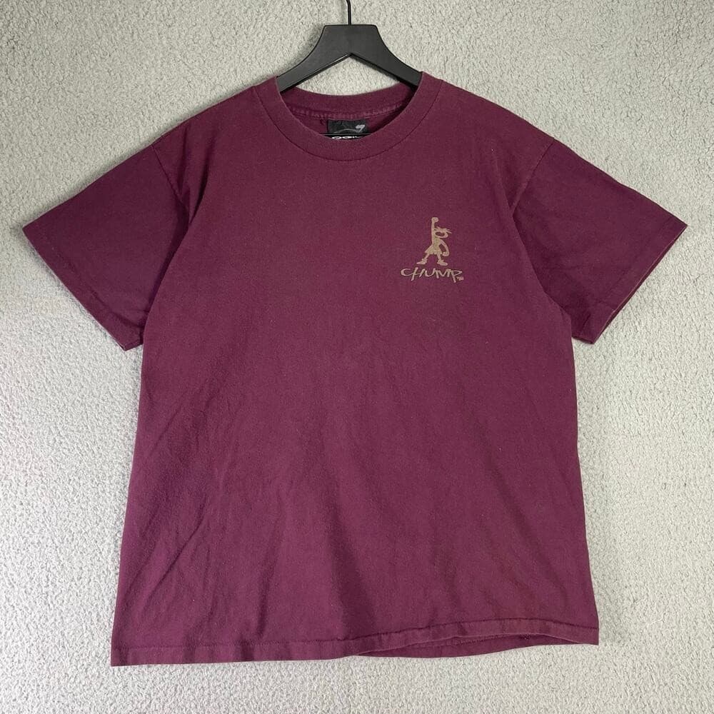 Vintage 90s Champ Brand Graphic T Shirt Mens Large Maroon USA Made Im Gonna Win - Thumbnail 9