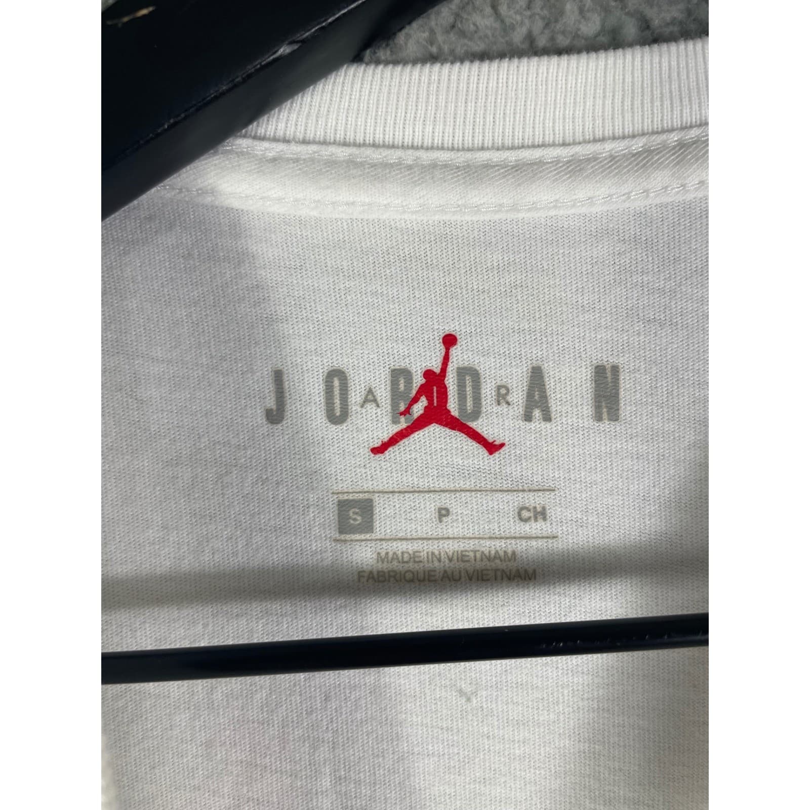 Jordan Jumpman Basketball Graphic T-Shirt Mens Small White Retro Neon Nike Tee - Thumbnail 3