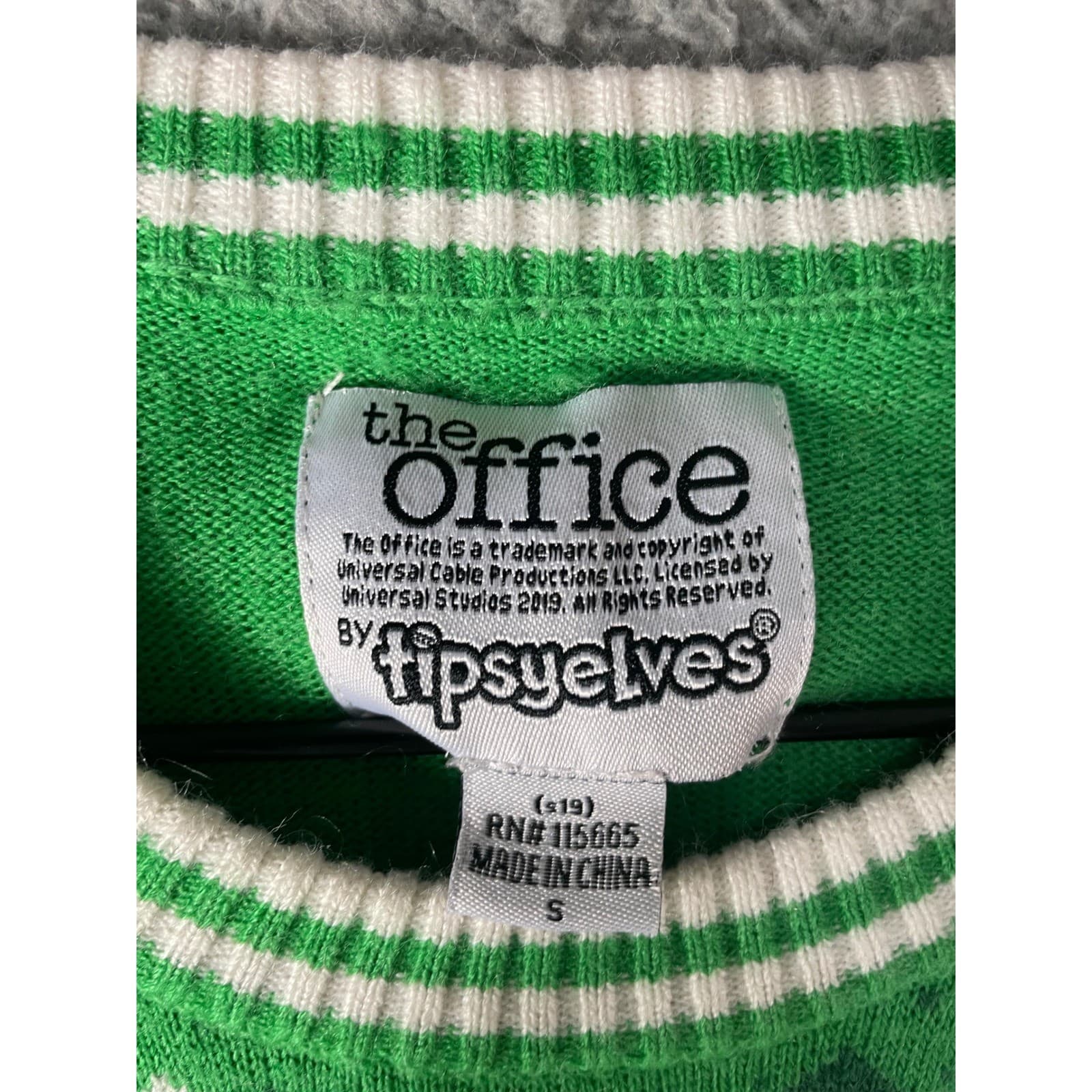 Tipsy Elves The Office Dwight Schrute Ugly Christmas Sweater Small Holiday Knit - Thumbnail 3