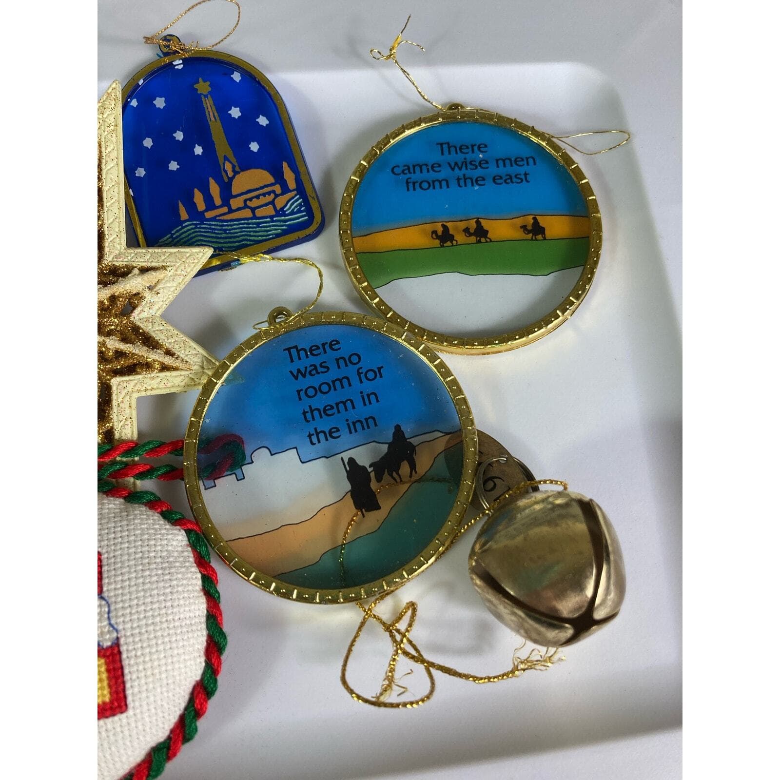 Vintage Christmas Ornament Lot Set of 11 Nativity Jesus Holiday Tree Decor - Thumbnail 6