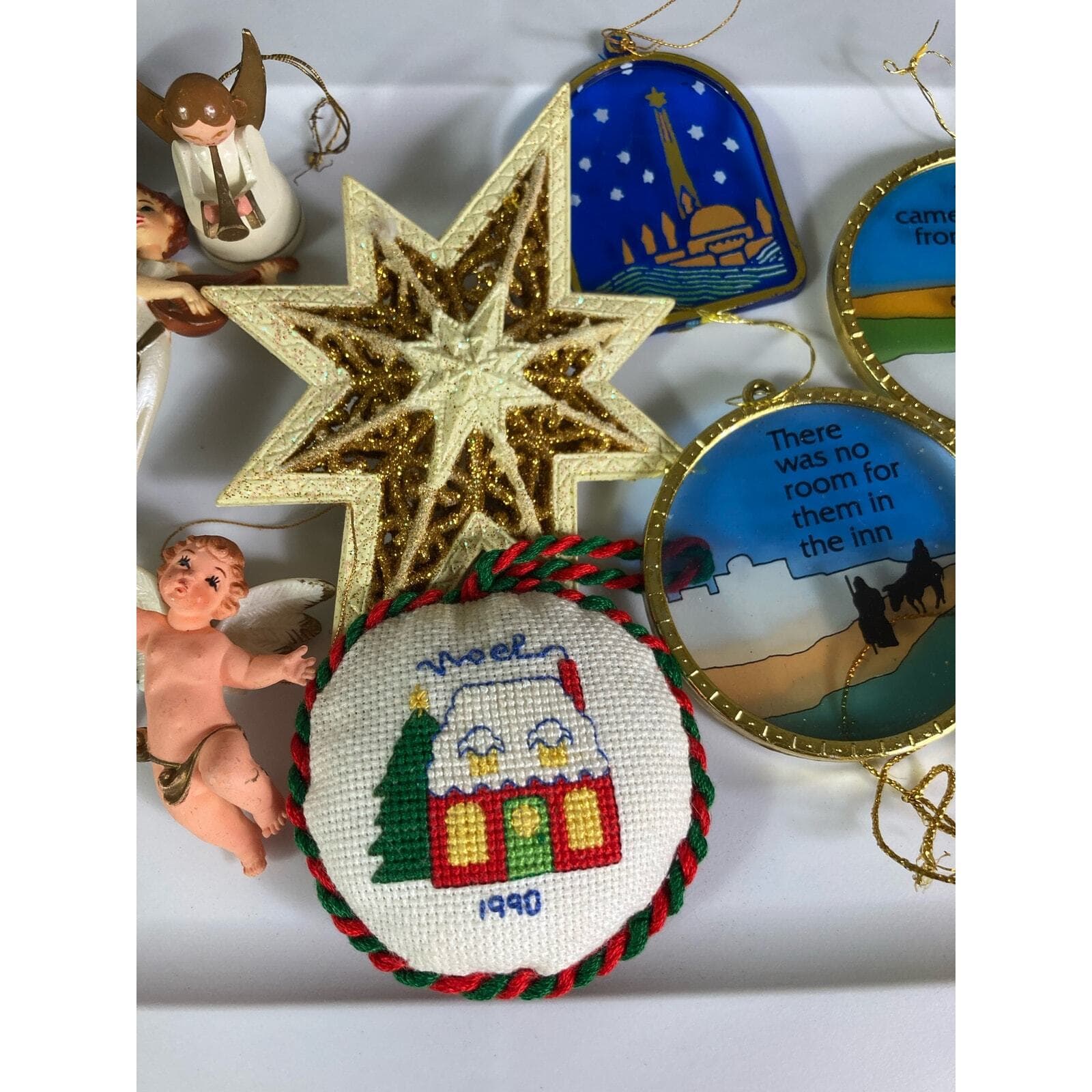 Vintage Christmas Ornament Lot Set of 11 Nativity Jesus Holiday Tree Decor - Thumbnail 5