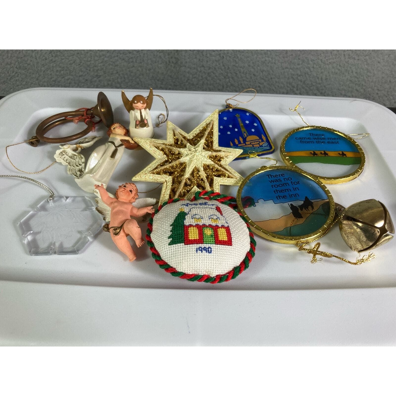 Vintage Christmas Ornament Lot Set of 11 Nativity Jesus Holiday Tree Decor - Thumbnail 3