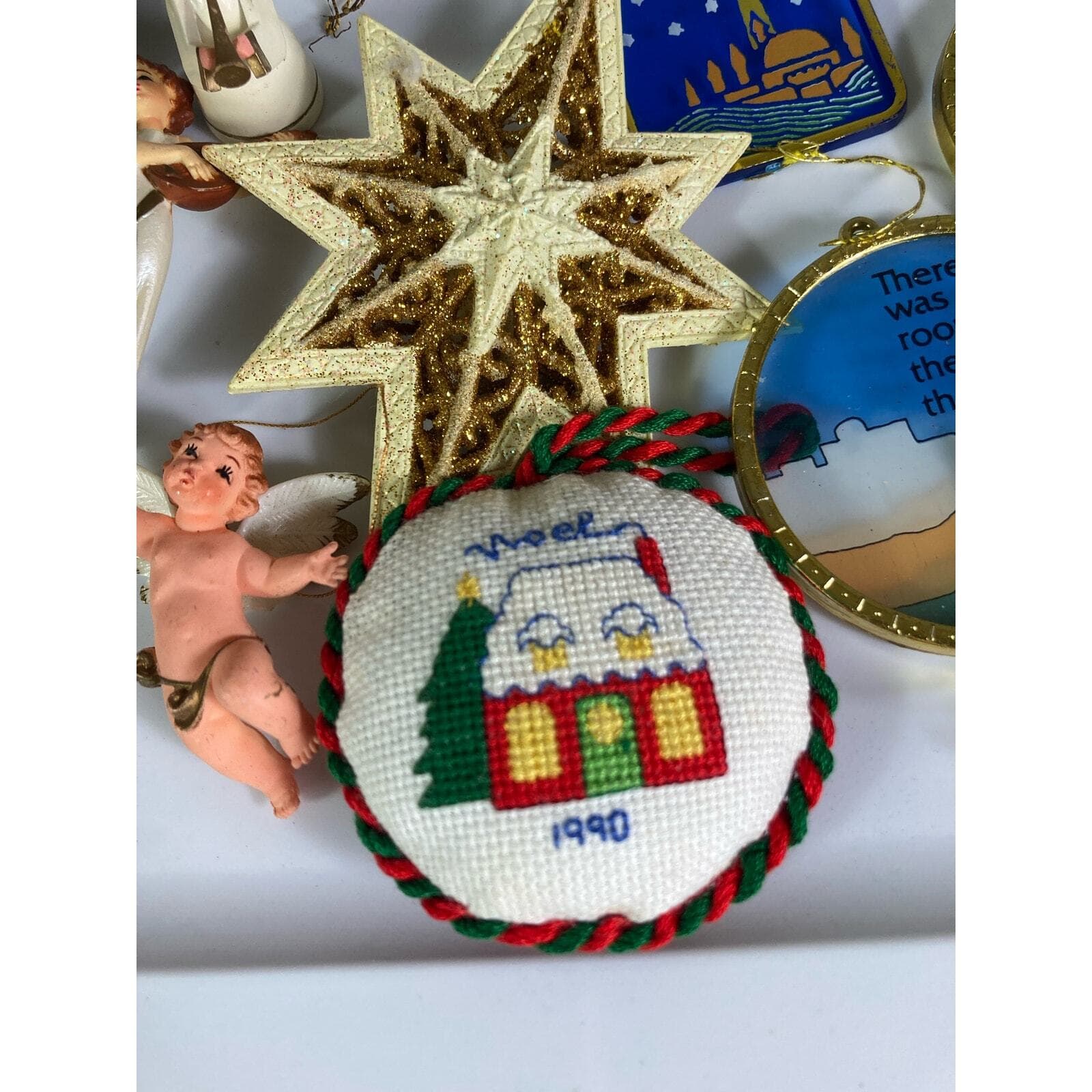 Vintage Christmas Ornament Lot Set of 11 Nativity Jesus Holiday Tree Decor - Thumbnail 9