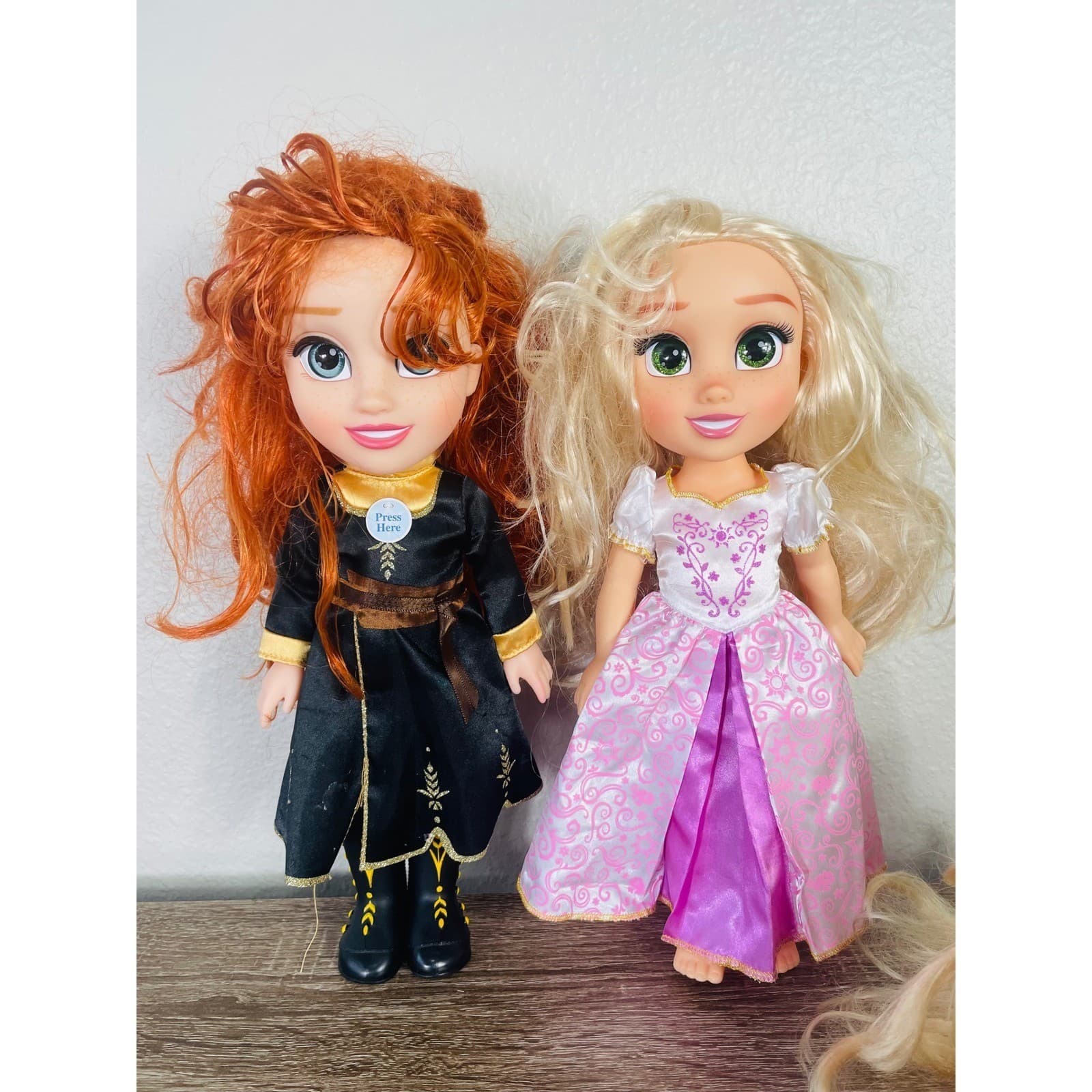 Disney Princess Doll Lot Rapunzel Merida Toddler Jakks Pacific Tangled Brave - Thumbnail 11