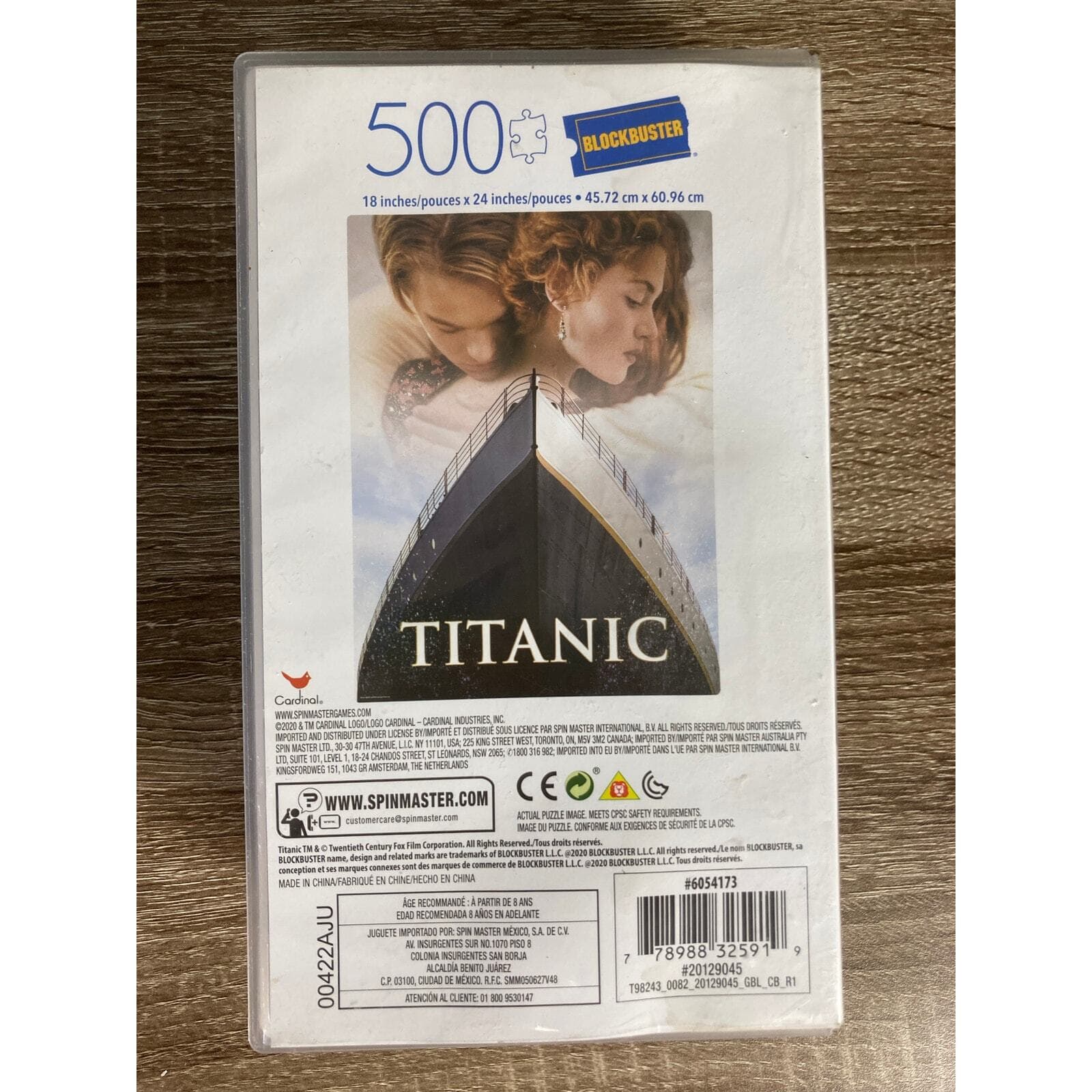 Titanic Movie 500 Piece Jigsaw Puzzle Cardinal Blockbuster Exclusive Complete - Thumbnail 3