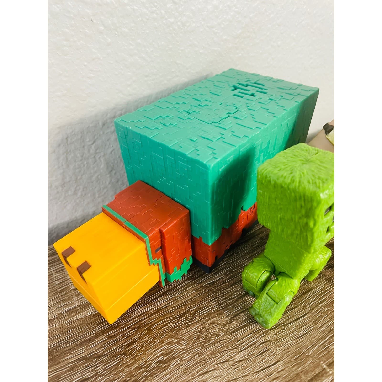 Minecraft Figure Lot Mattel Movie Steve Creeper Pig Warrior Toy Bundle 5pc - Thumbnail 6