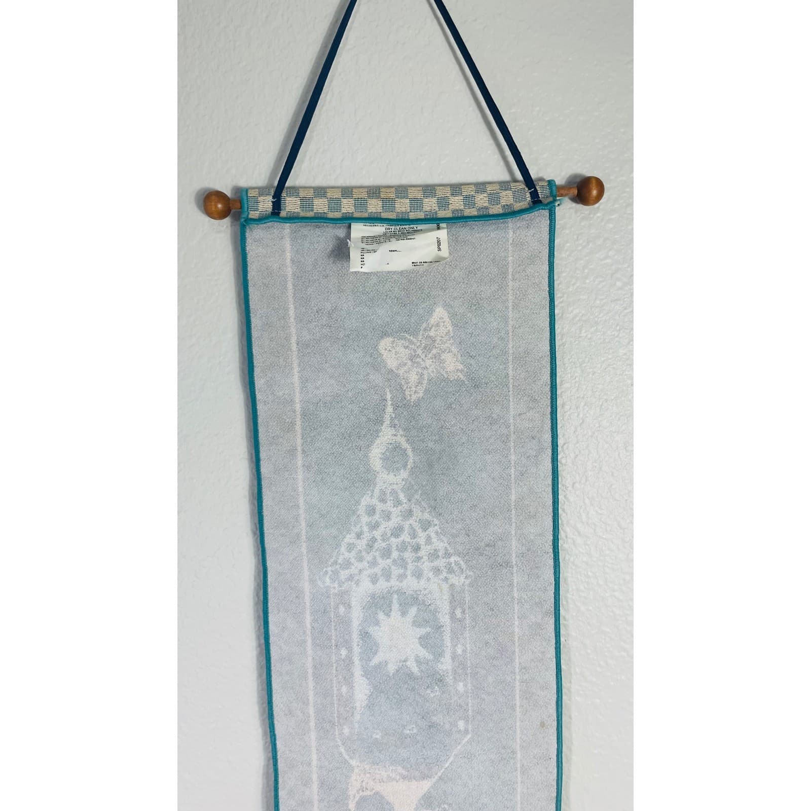 Home Tweet Home Woven Bell Pull Tapestry Birdhouse Blue Bird Wall Hanging 41in - Thumbnail 8