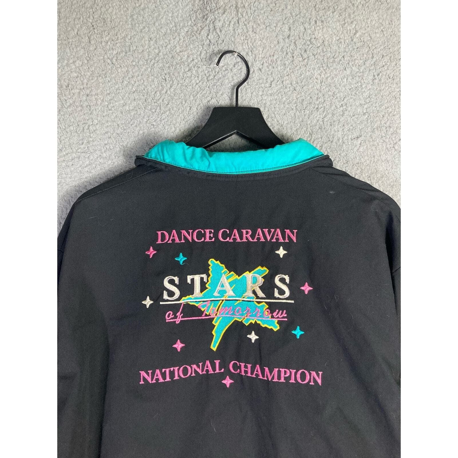 Vintage Bomber Jacket Dance Caravan Stars of Tomorrow National Champion L - Thumbnail 3