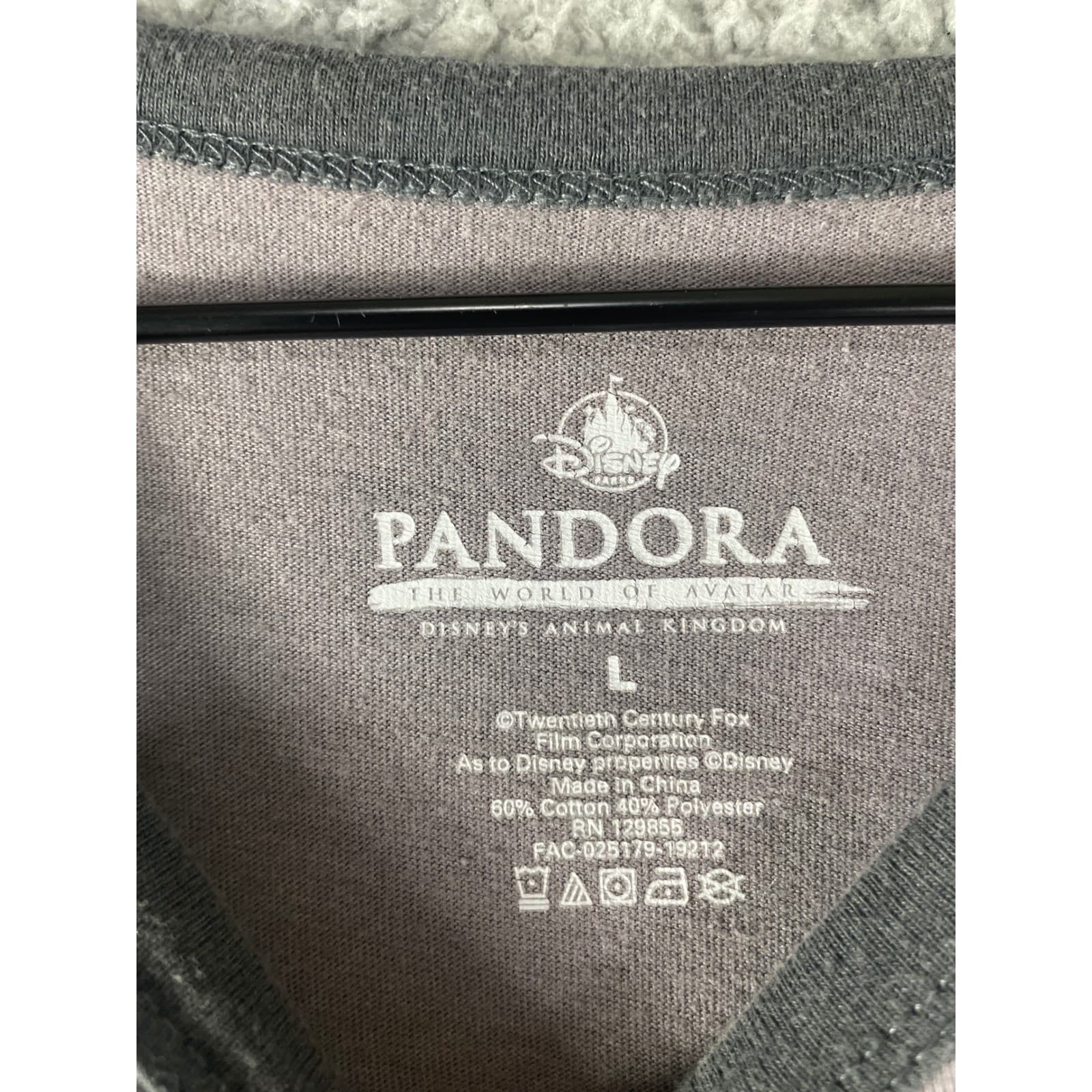 Disney Parks Pandora Avatar Sivako Shirt Mens L Raglan Animal Kingdom Tee - Thumbnail 4