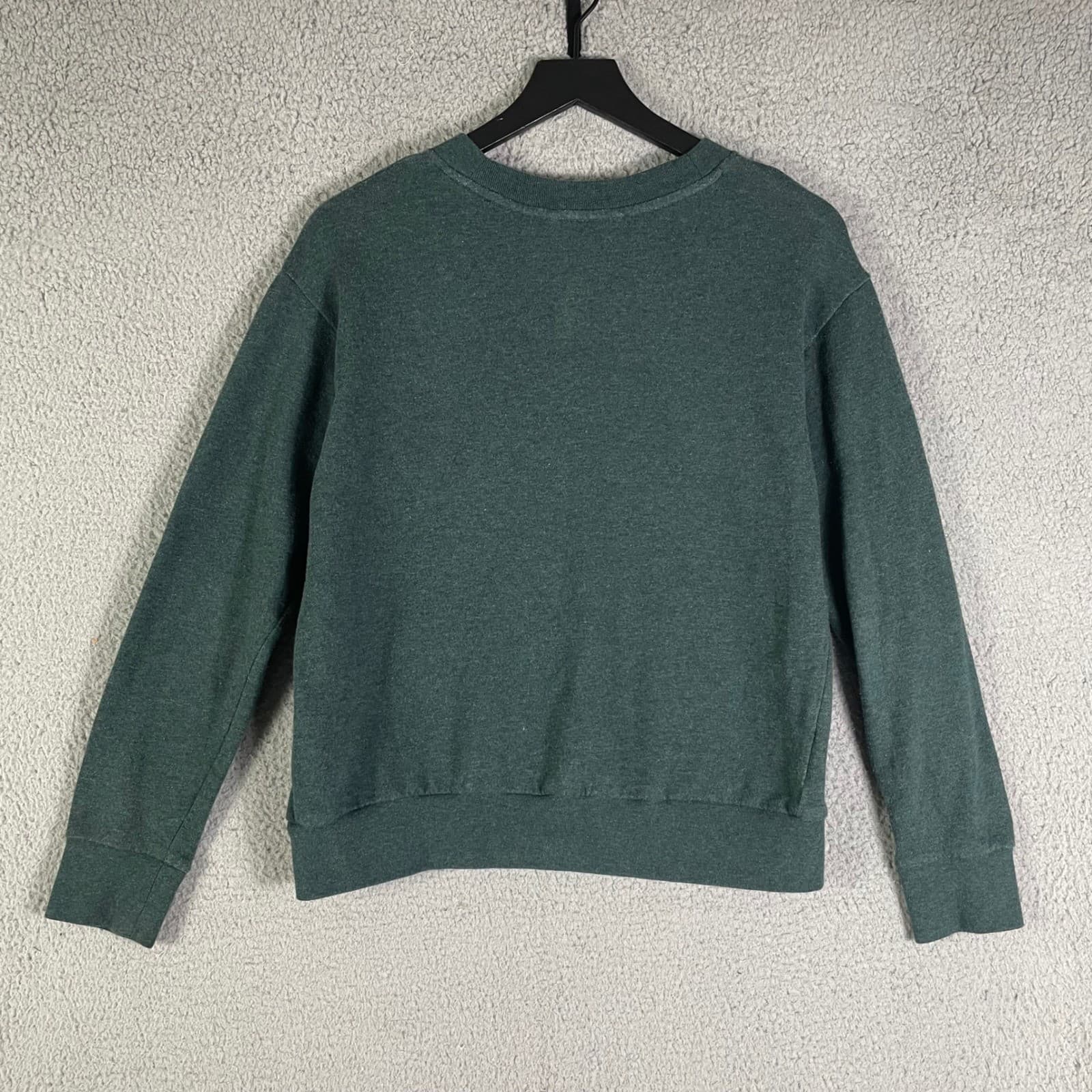 Banana Republic Knock Out Crewneck Sweatshirt Womens Small Green Graphic - Thumbnail 5