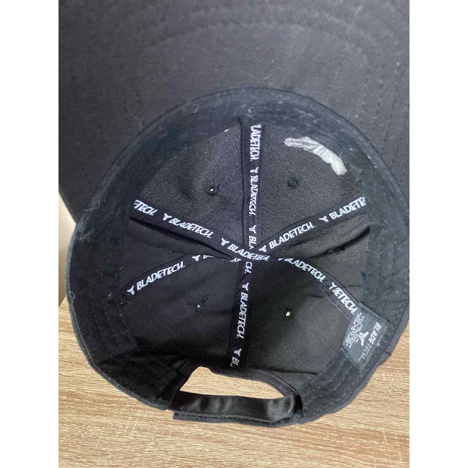 BladeTech Black Baseball Hat Cap Adult Mens Embroidered Bull Logo Blade Tech - Thumbnail 9
