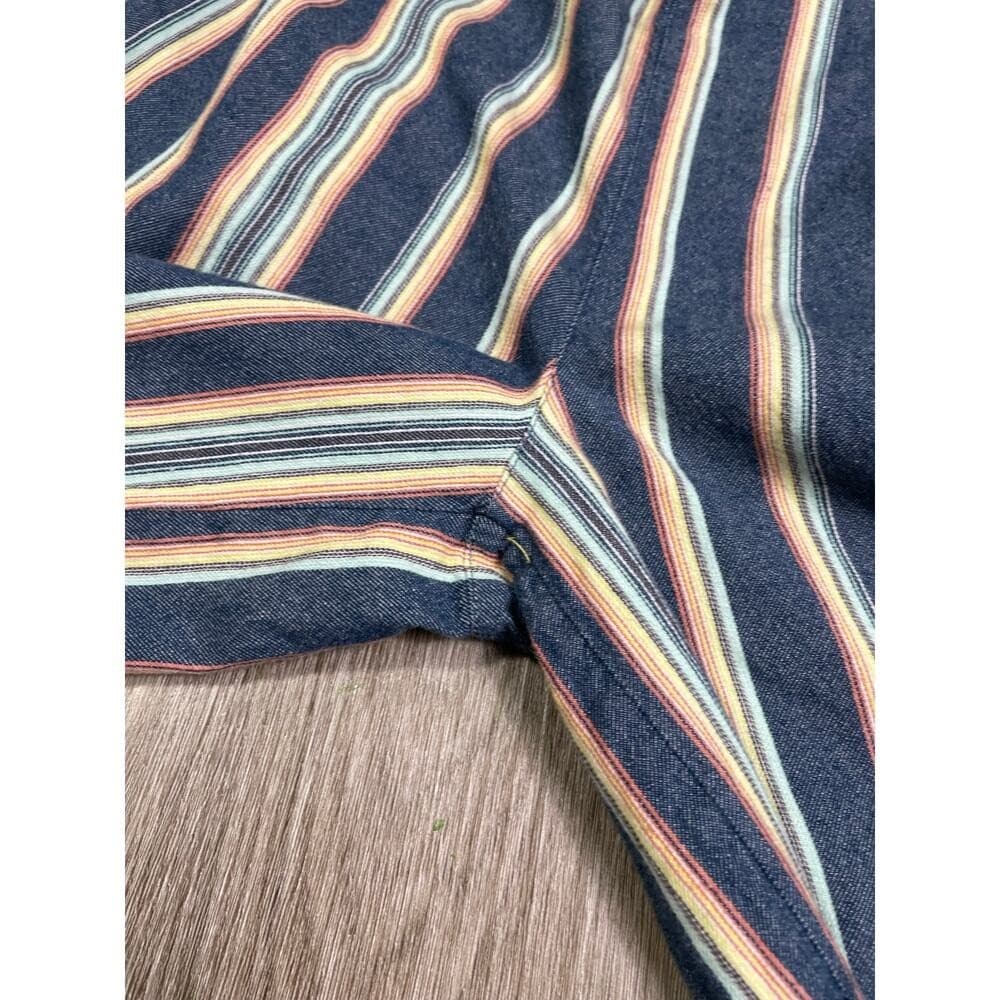 O’Neill Womens Striped Wide Leg Pants Size 28 Cotton Boho Beach Casual - Thumbnail 8