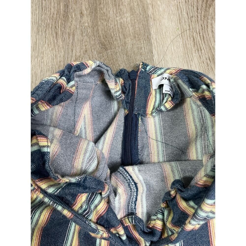 O’Neill Womens Striped Wide Leg Pants Size 28 Cotton Boho Beach Casual - Thumbnail 10
