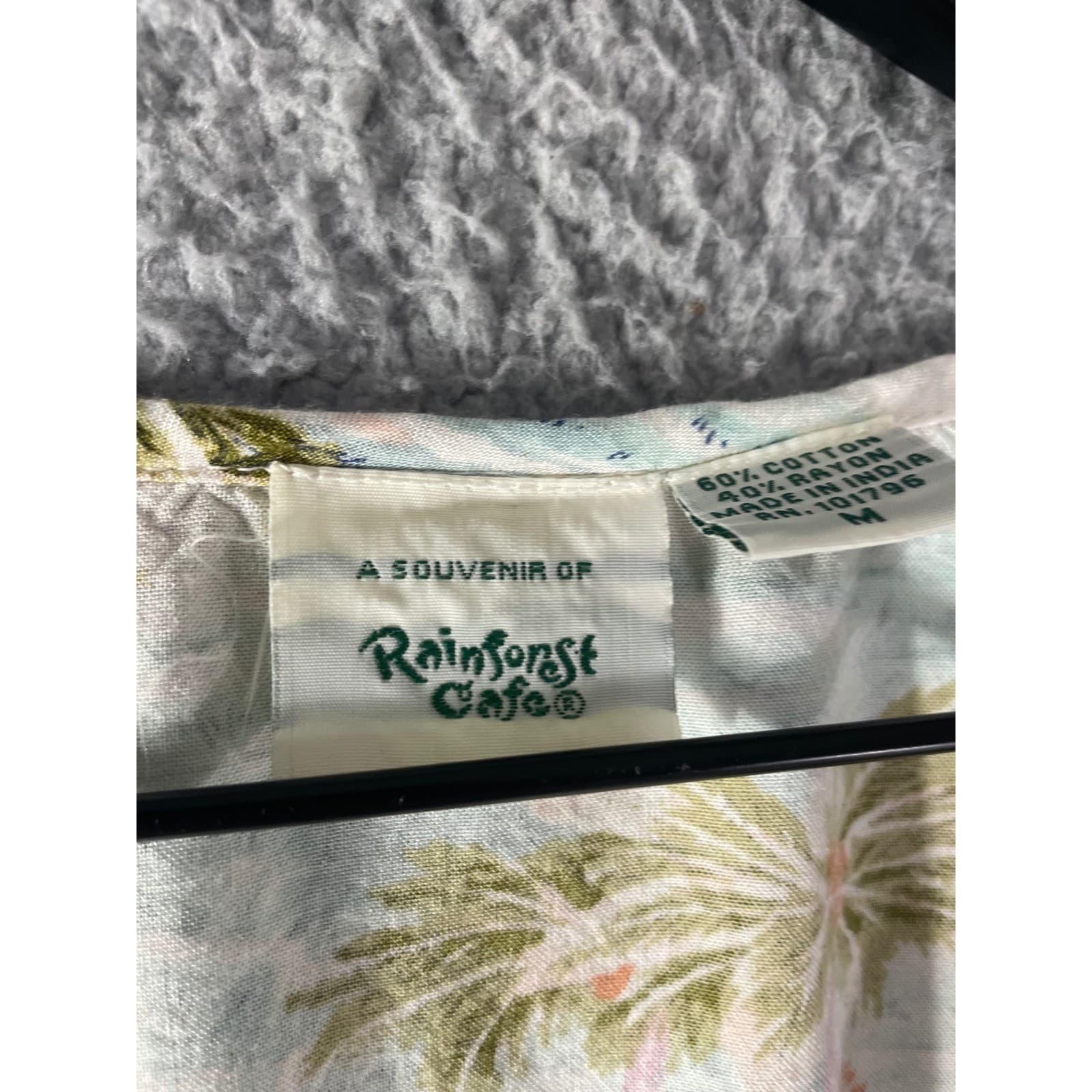 Rainforest Cafe Dress Petite XS S Tropical Sundress Souvenir India Y2K - Thumbnail 7