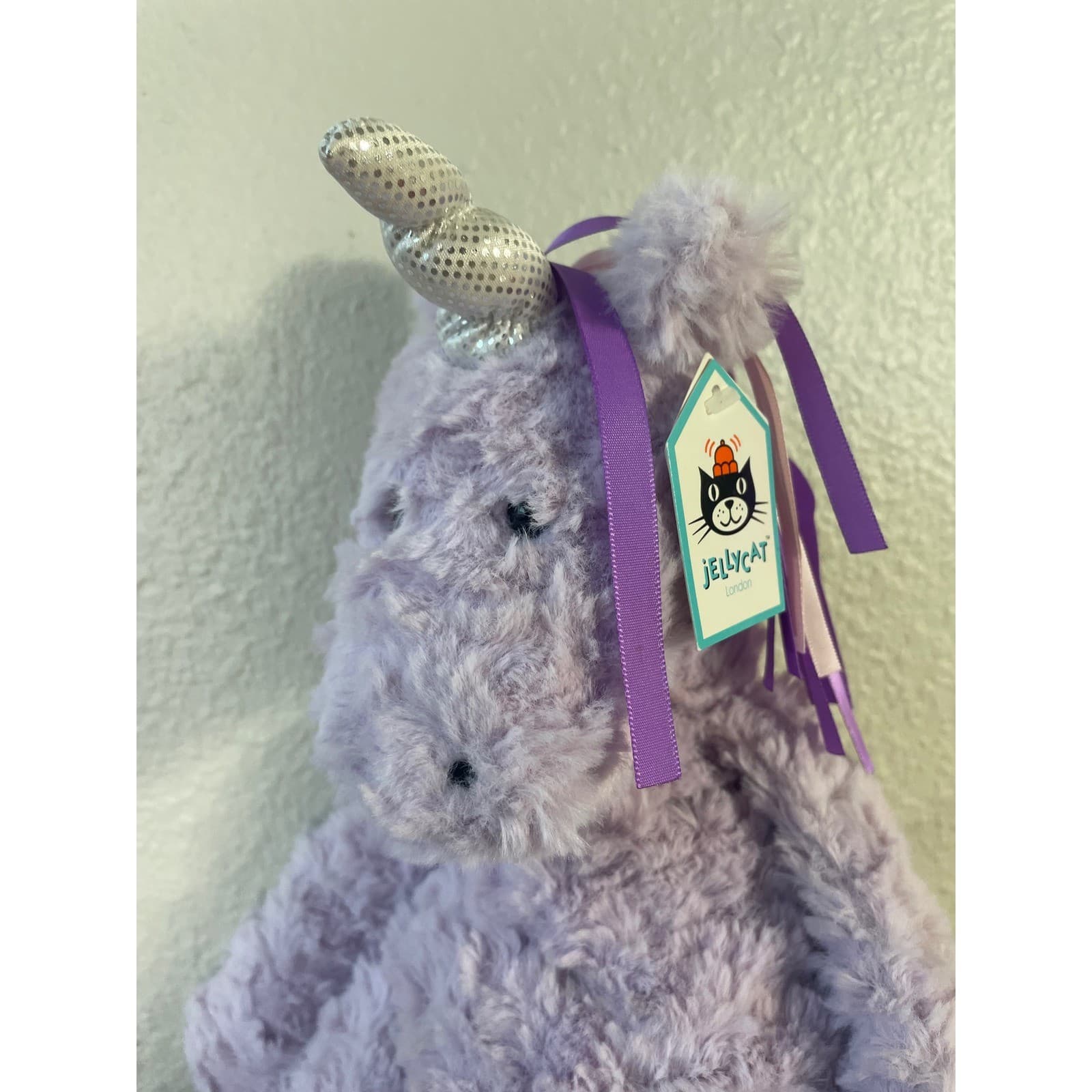 NWT Jellycat Charmed Sophia Unicorn Plush Purple Lavender SOP4UN Retired - Thumbnail 10