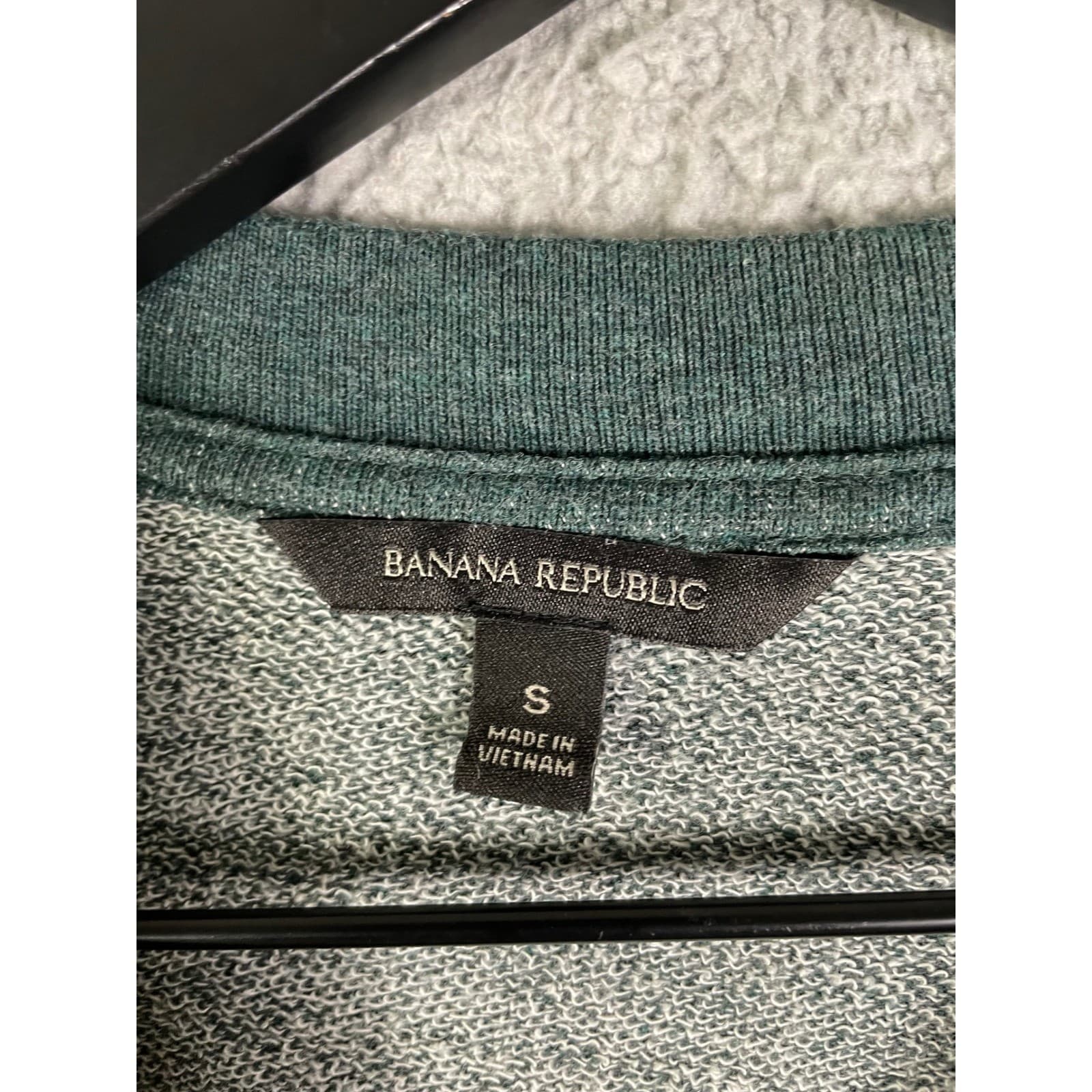 Banana Republic Knock Out Crewneck Sweatshirt Womens Small Green Graphic - Thumbnail 3