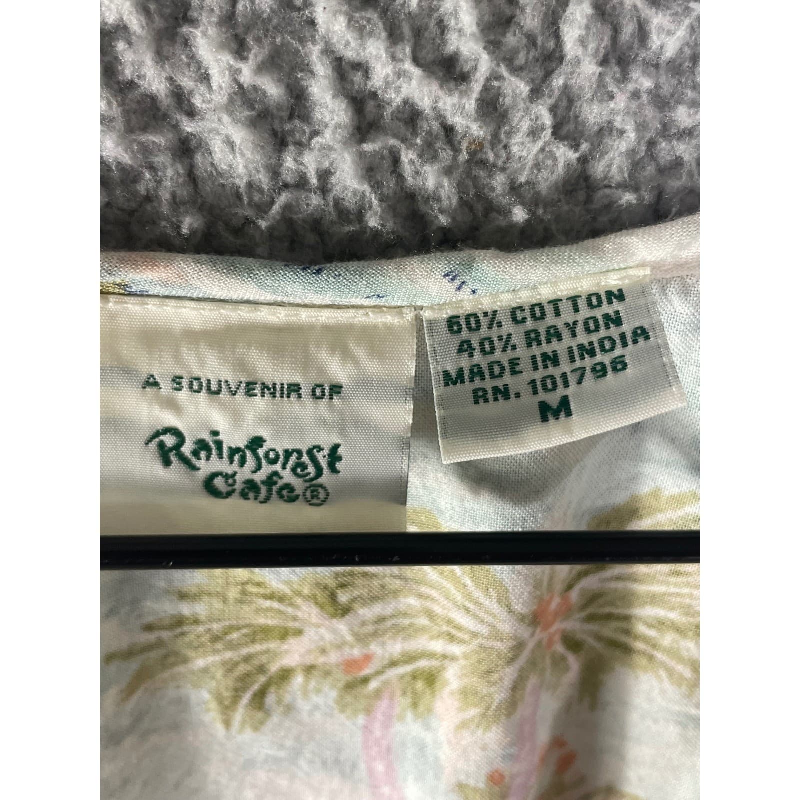 Rainforest Cafe Dress Petite XS S Tropical Sundress Souvenir India Y2K - Thumbnail 8