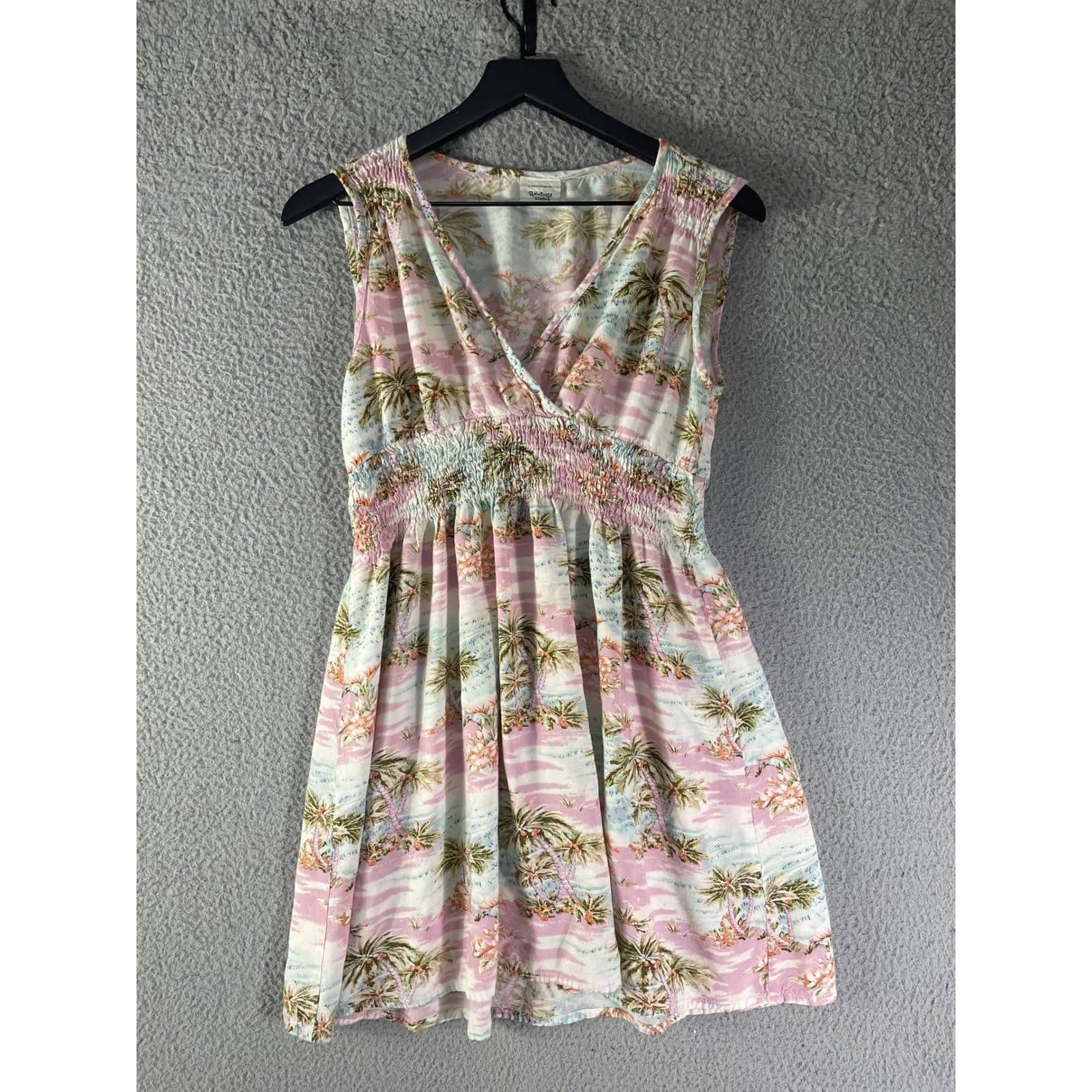 Rainforest Cafe Dress Petite XS S Tropical Sundress Souvenir India Y2K - Thumbnail 3